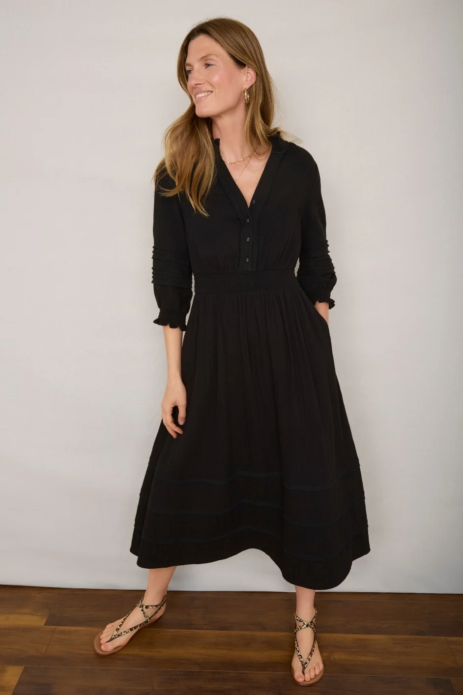 Alina Dress - Black - Image 3