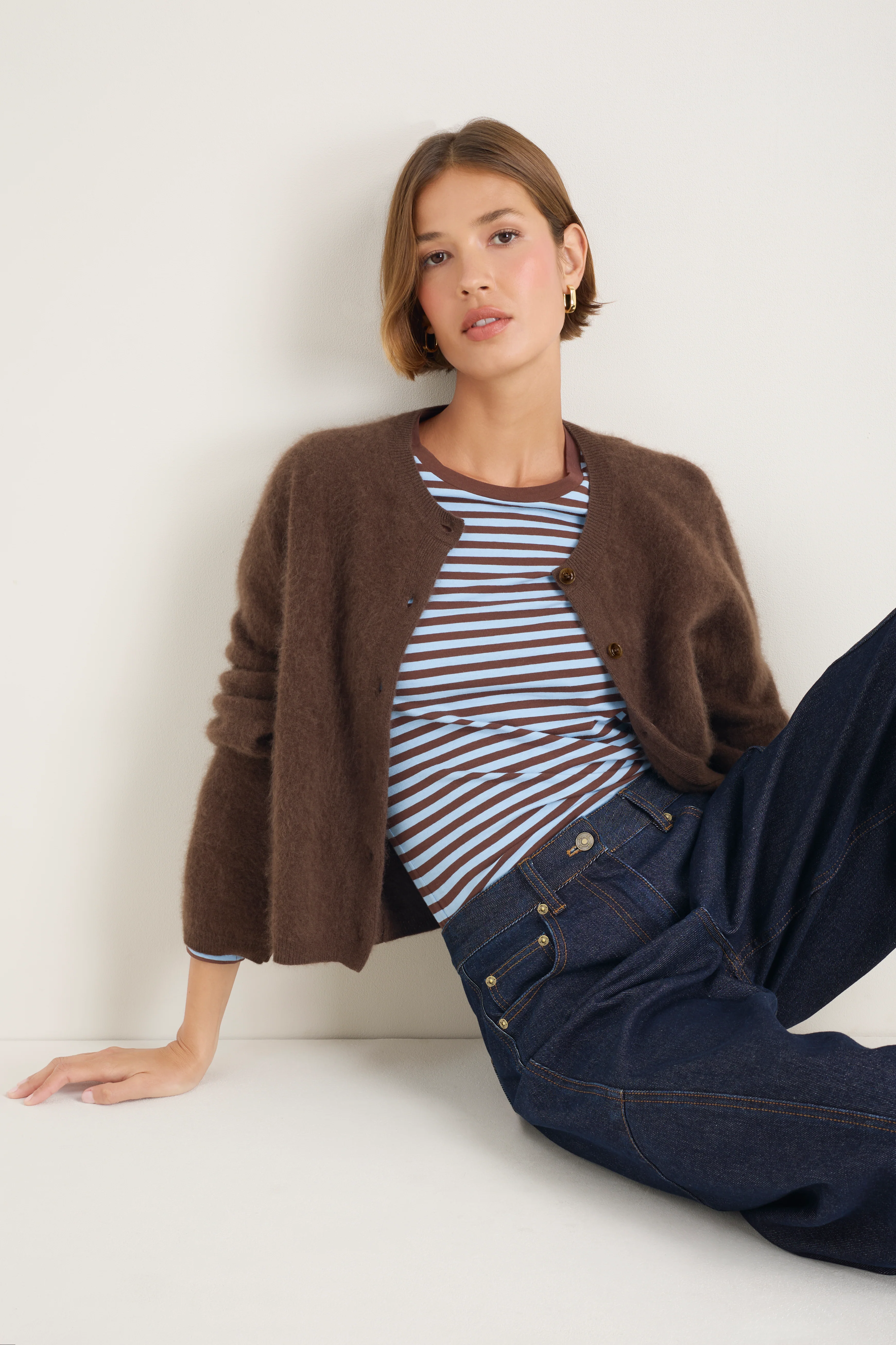Amalie Cardigan - Cocoa - Image 5