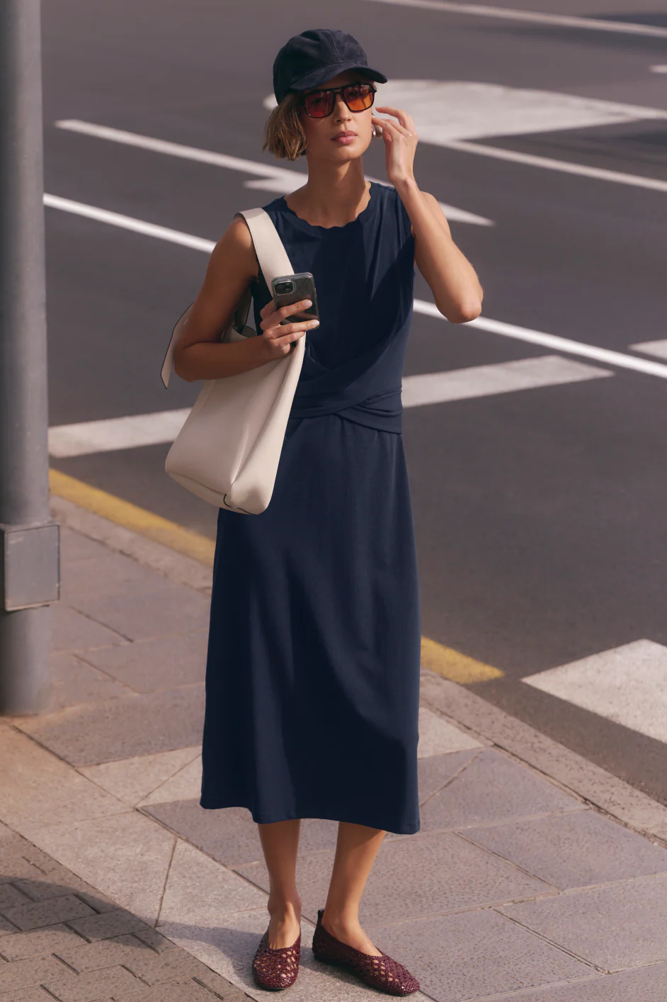 Anais Jersey Dress - Midnight - Image 5
