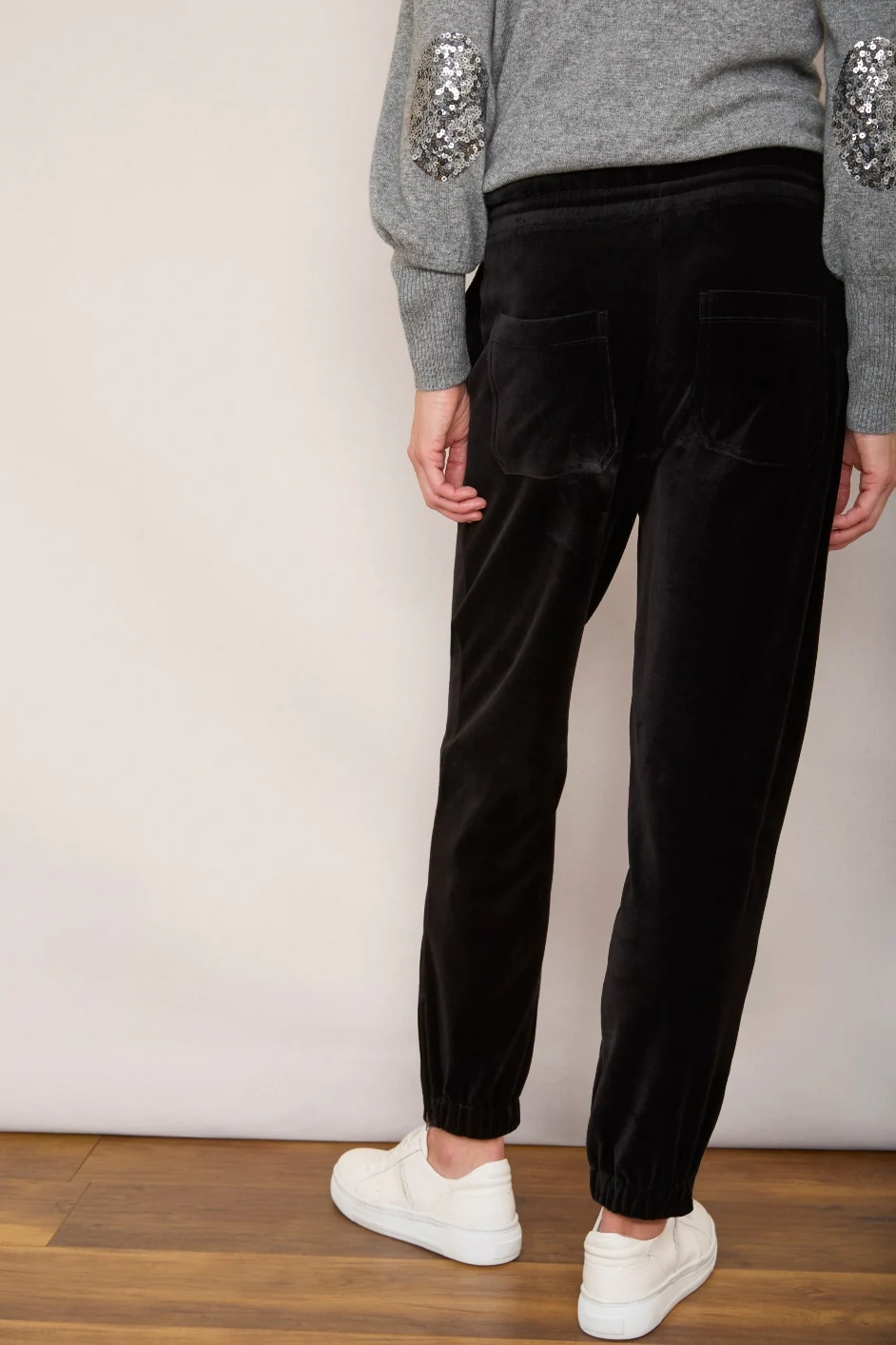 Aniyah Velour Trouser - Black - Image 5