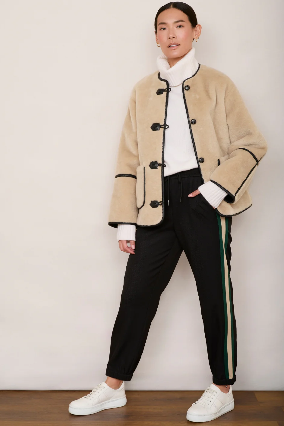 Anya Cuff Jogger Trouser - Black - Image 4