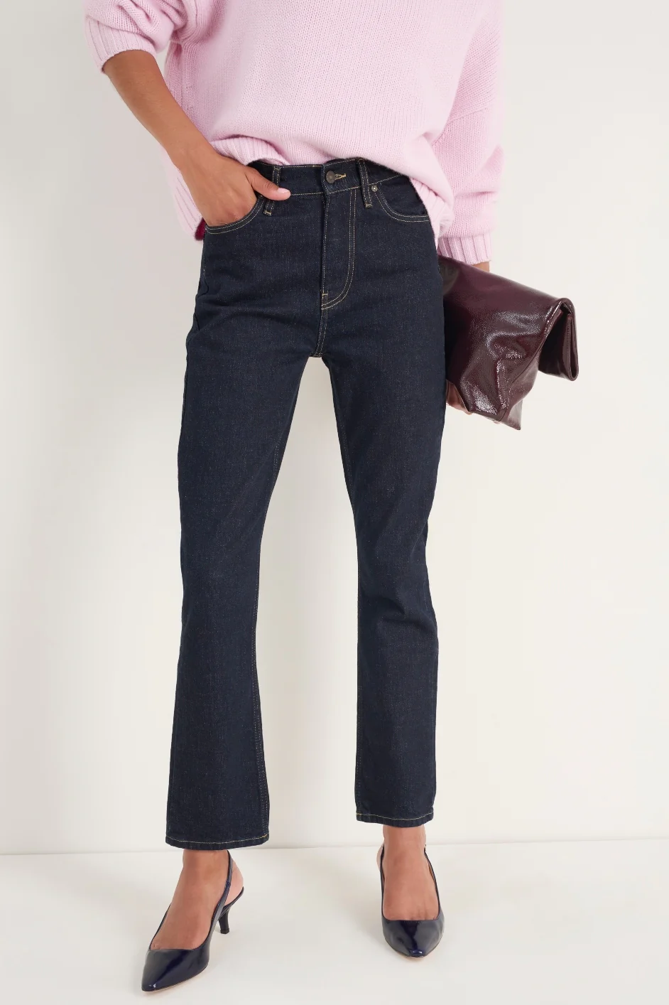 Audrey Slim Jean - Rinse Wash - Image 6