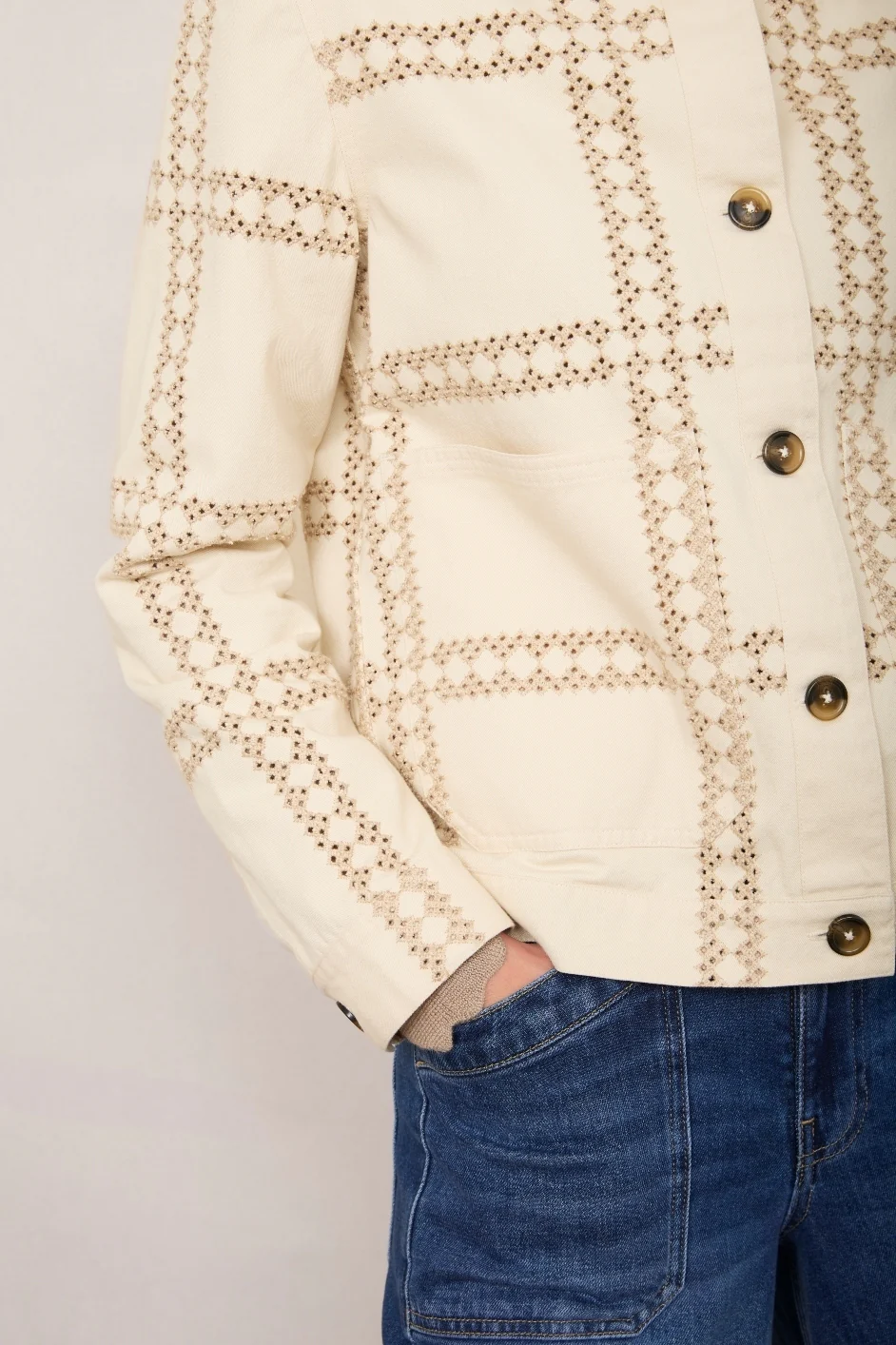 Aveline Jacket - Ecru Embroidery - Image 3