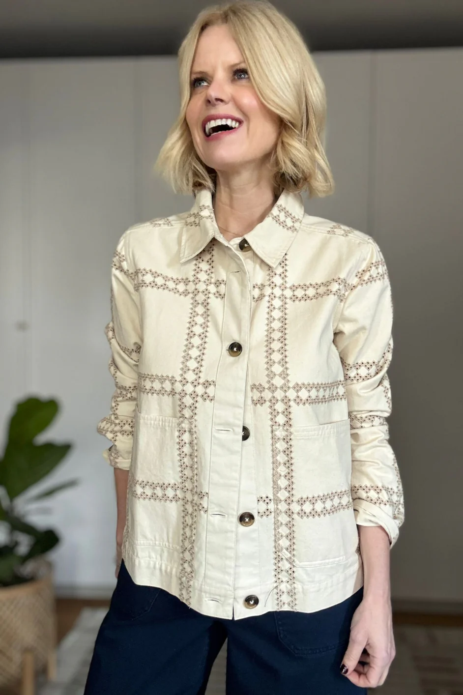 Aveline Jacket - Ecru Embroidery - Image 6