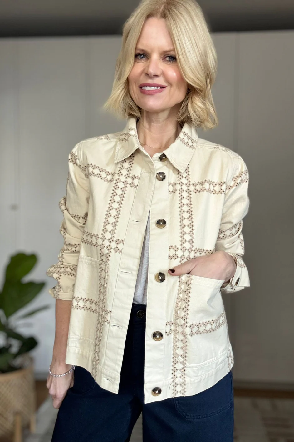 Aveline Jacket - Ecru Embroidery - Image 7