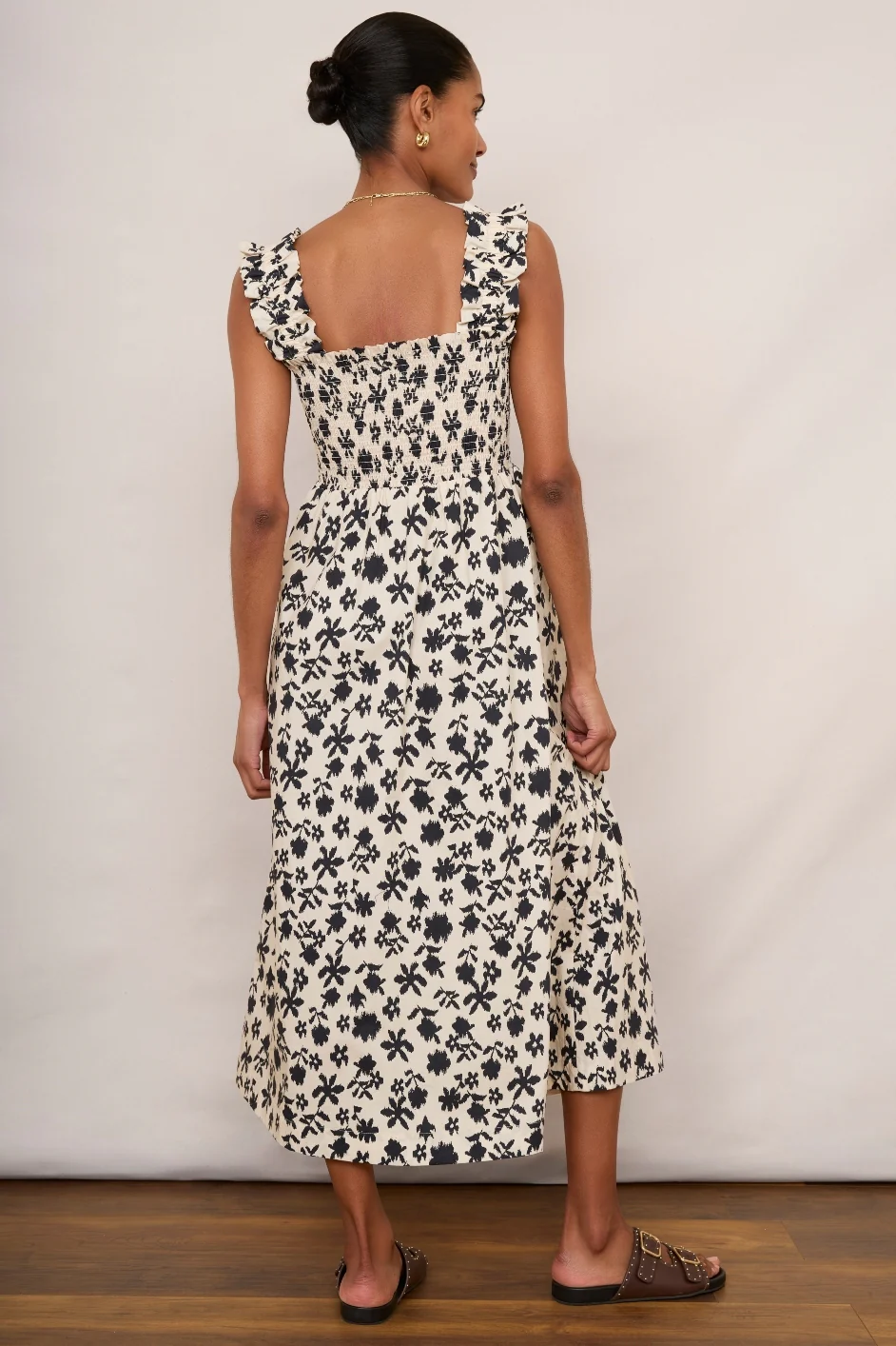 Bliss Dress - Ecru/Charcoal - Image 3