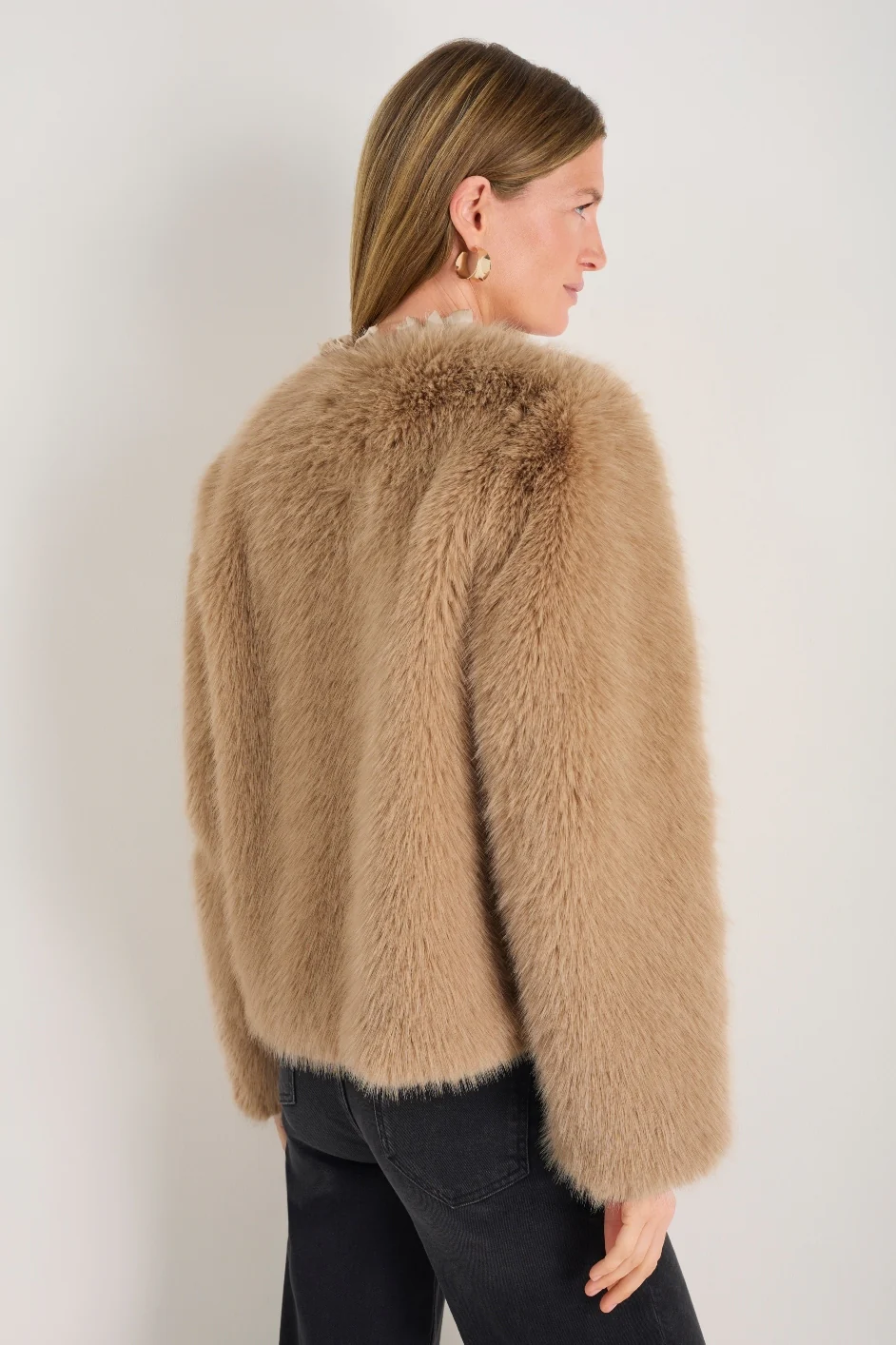 Cameron Faux Fur Jacket - Mink - Image 4