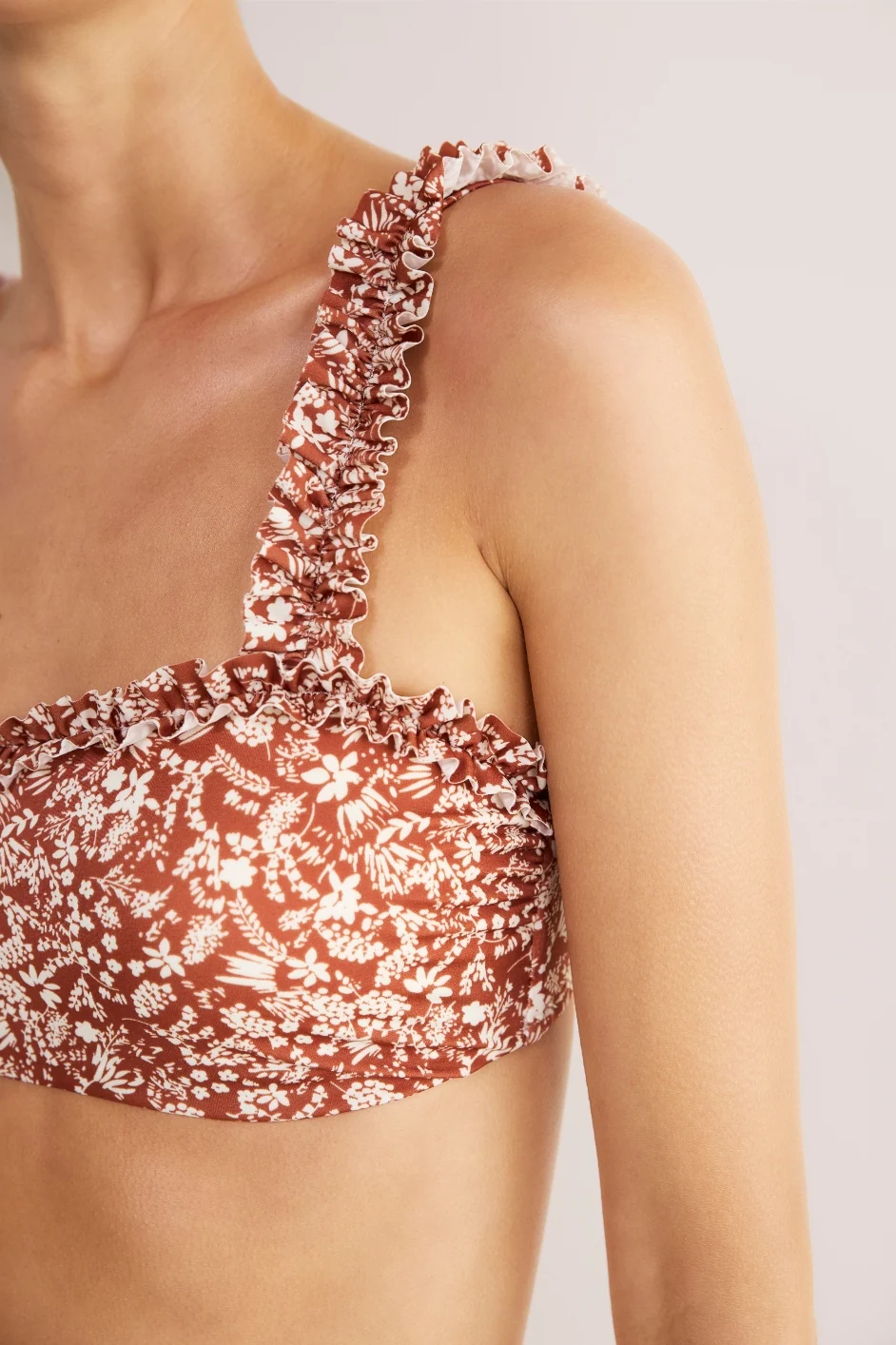 Cassis Bikini Bottom - Sand Mono Floral - Image 5