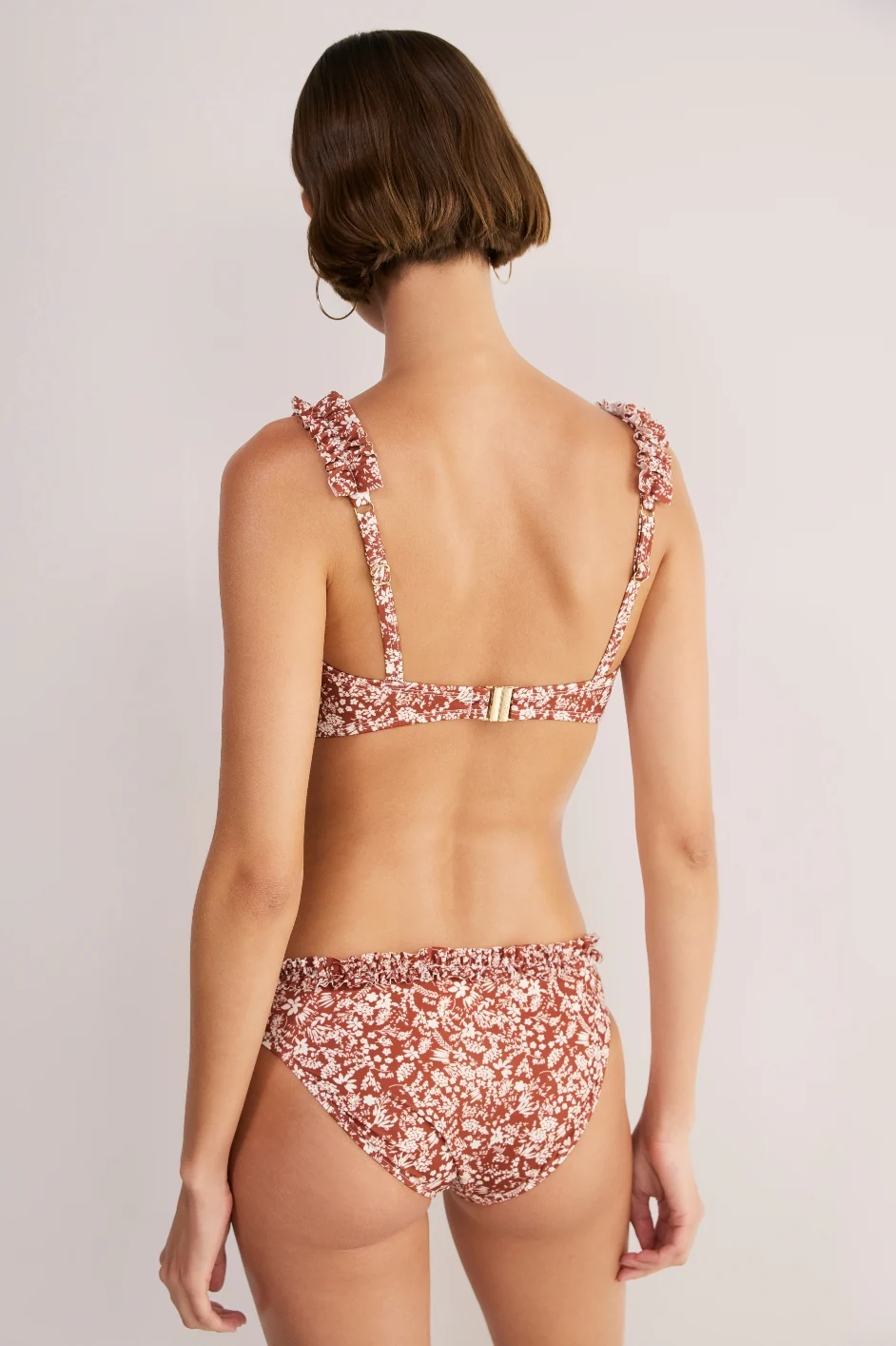 Cassis Bikini Top - Sand Mono Floral - Image 6
