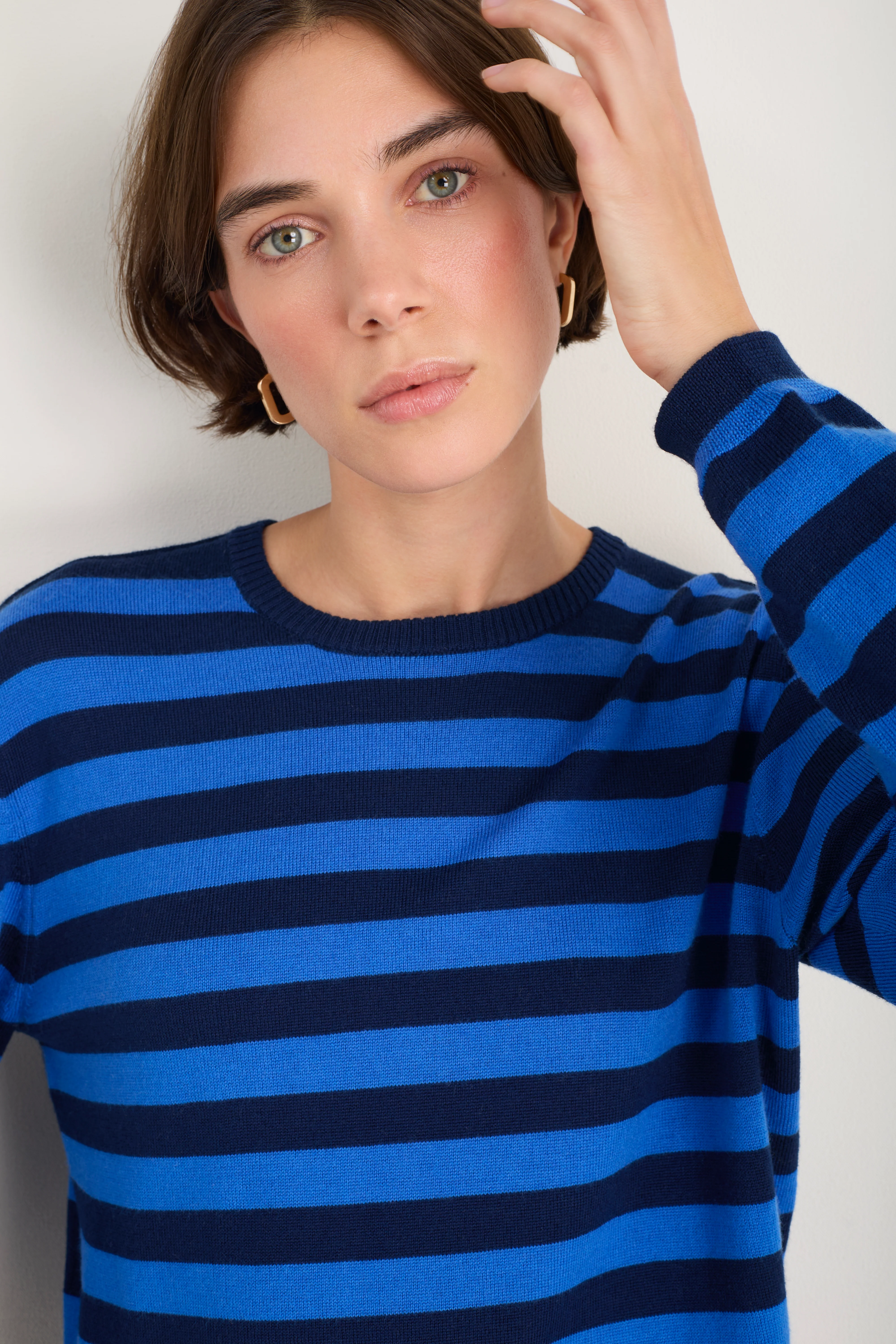Cath x WYSE Brigitte Jumper - Midnight/Blue Stripe - Image 6