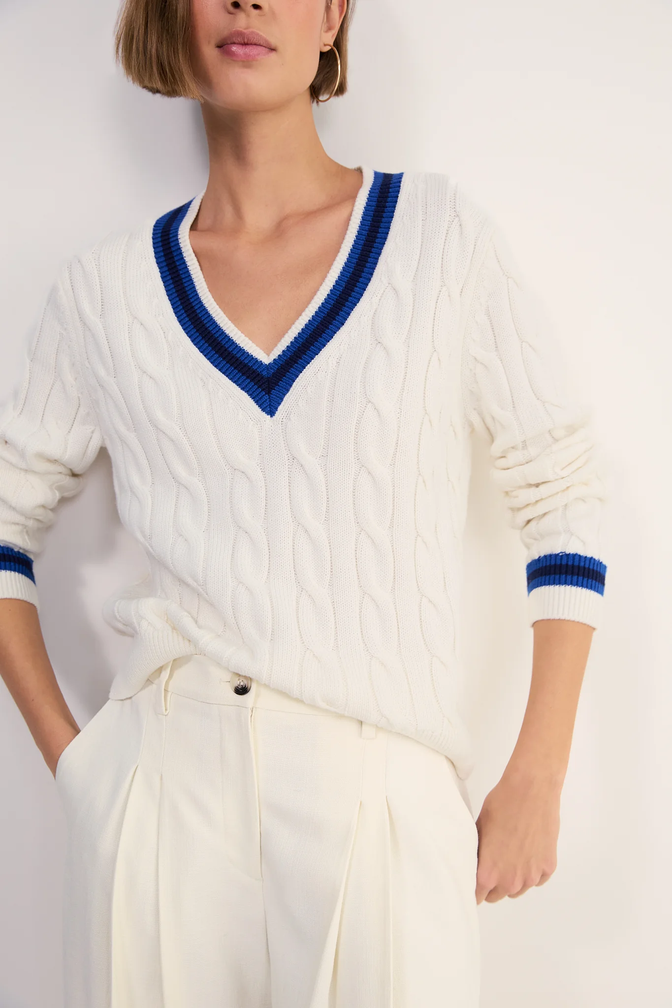 Cath x WYSE Cannes Knit Jumper - Ivory - Image 2