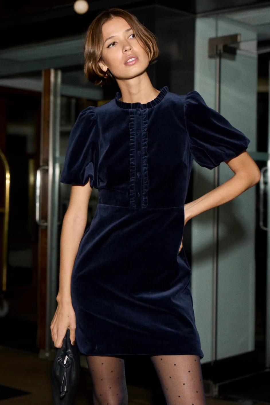 Cath x WYSE Diana Velvet Dress - Midnight - Image 5