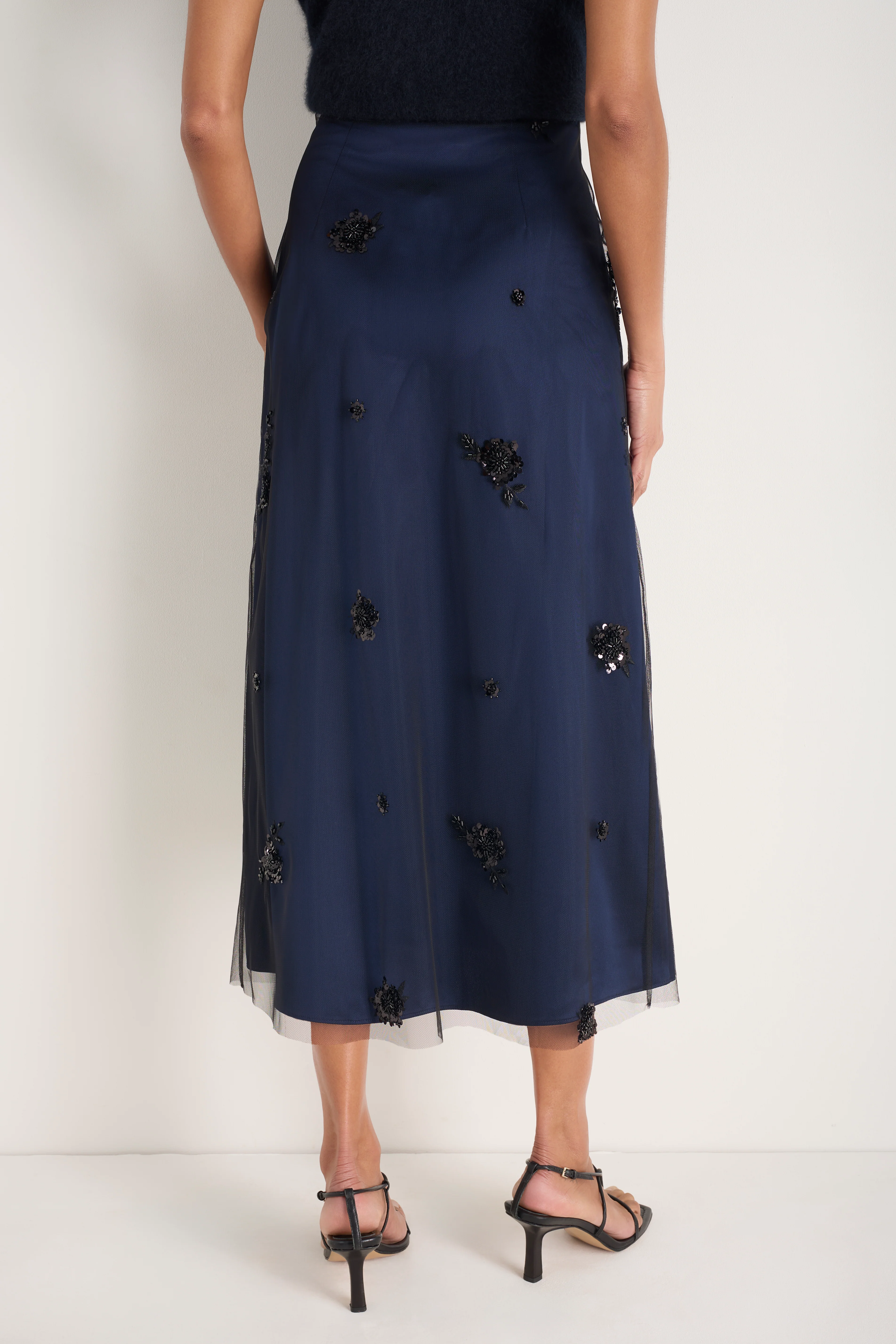 Cath x WYSE Grace Embellished Skirt - Midnight - Image 3