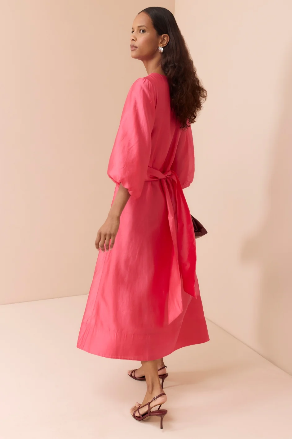 Cath x WYSE Lauren Dress - Raspberry Pink - Image 2