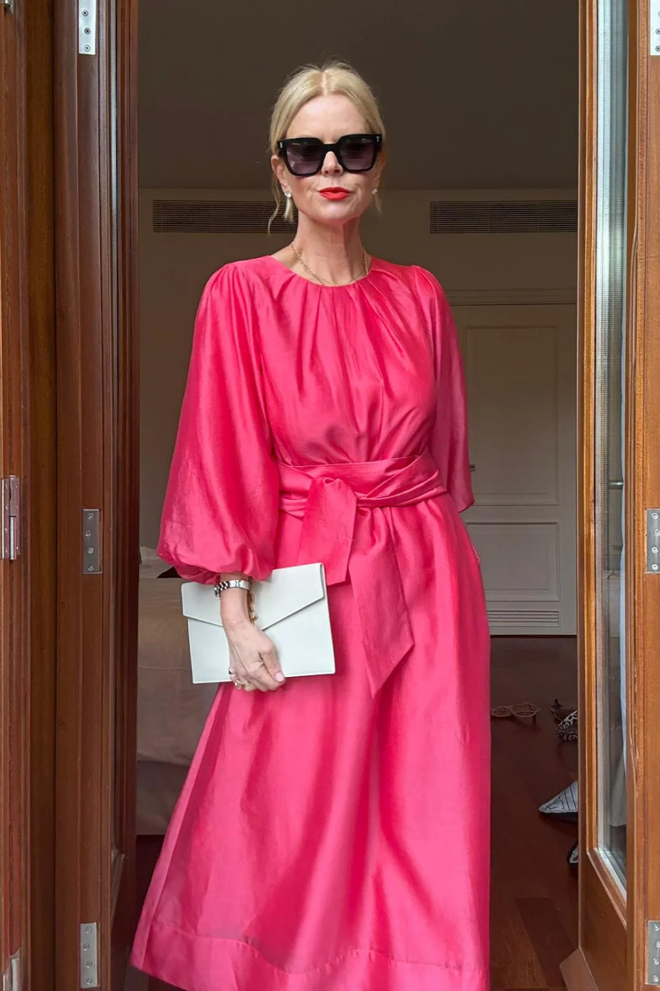 Cath x WYSE Lauren Dress - Raspberry Pink - Image 7