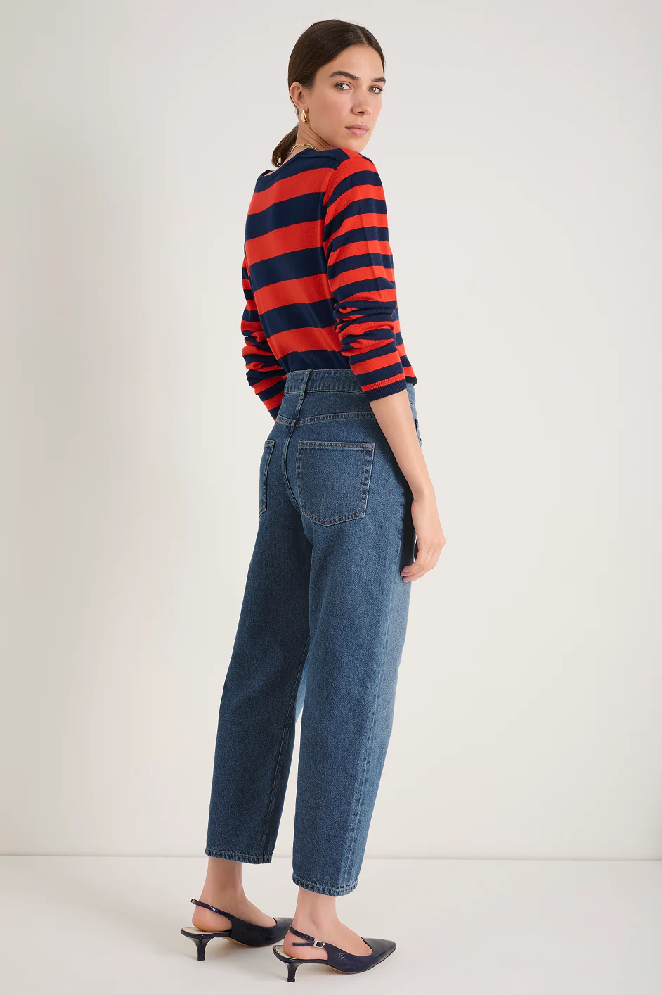 Cath X WYSE Loafer Jean - Mid Wash - Image 4