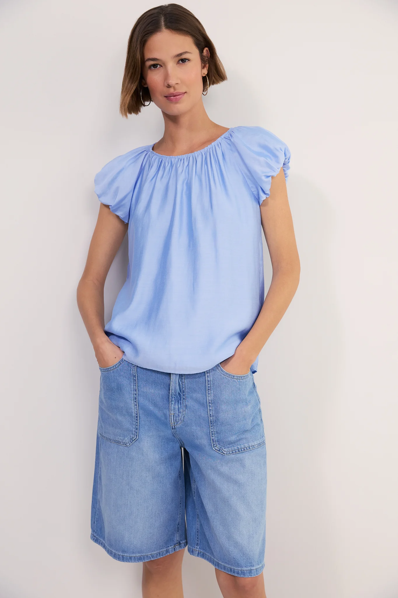 Cath x WYSE Mistral Top - Chambray Blue - Image 3