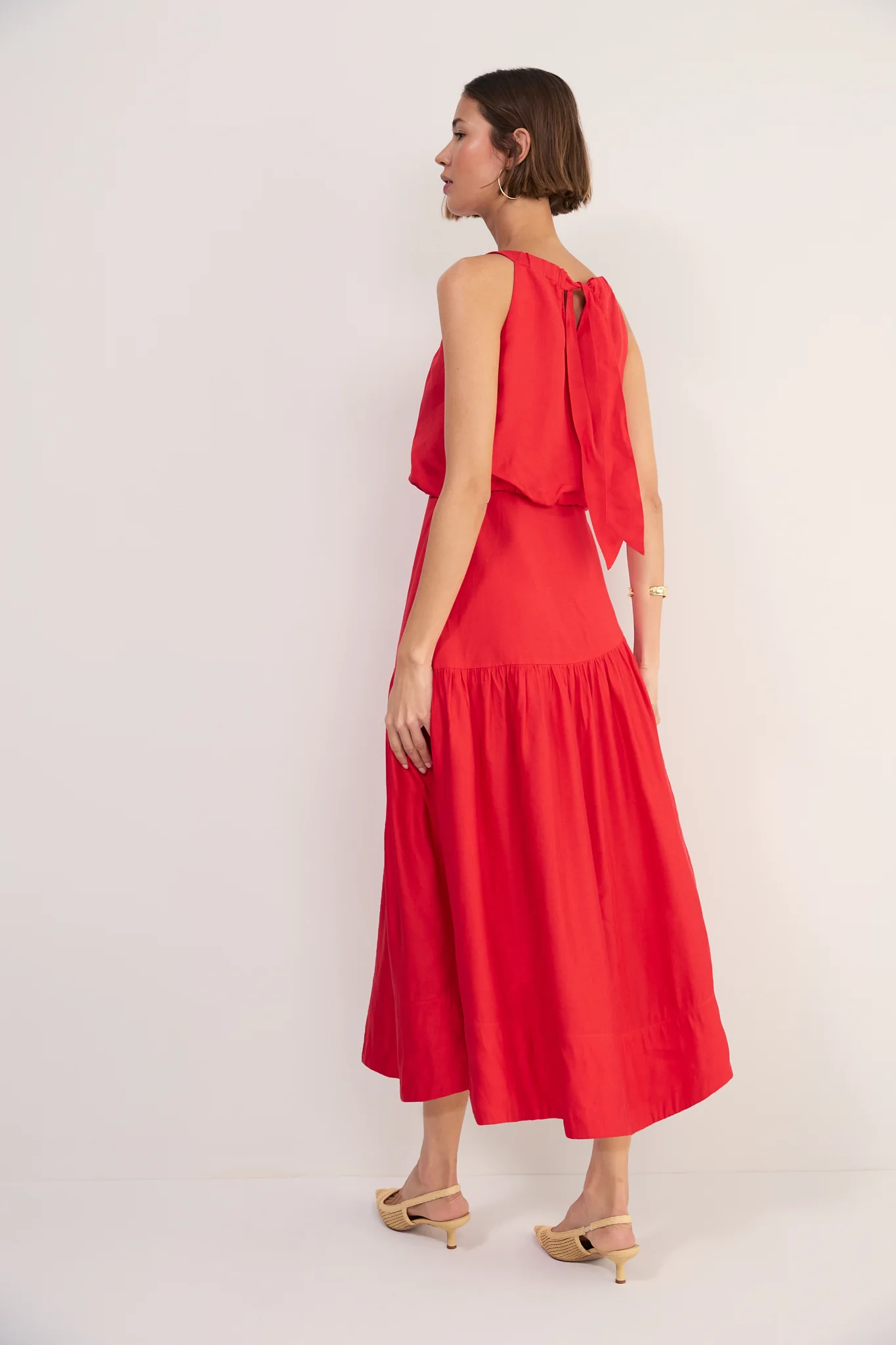 Cath x WYSE Riviera Dress - Red Pop - Image 4
