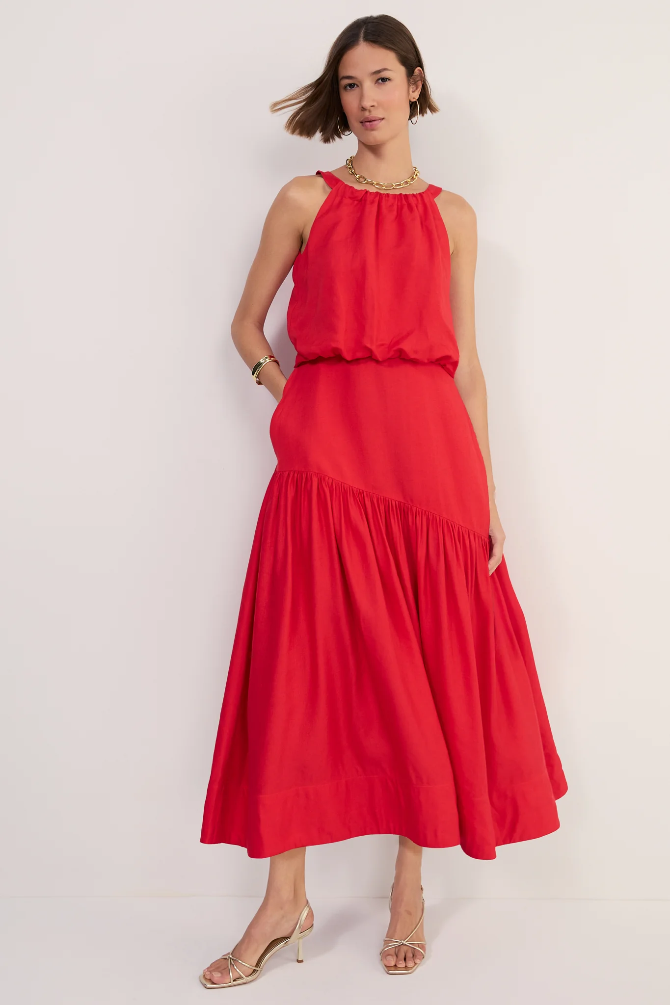 Cath x WYSE Riviera Dress - Red Pop - Image 5