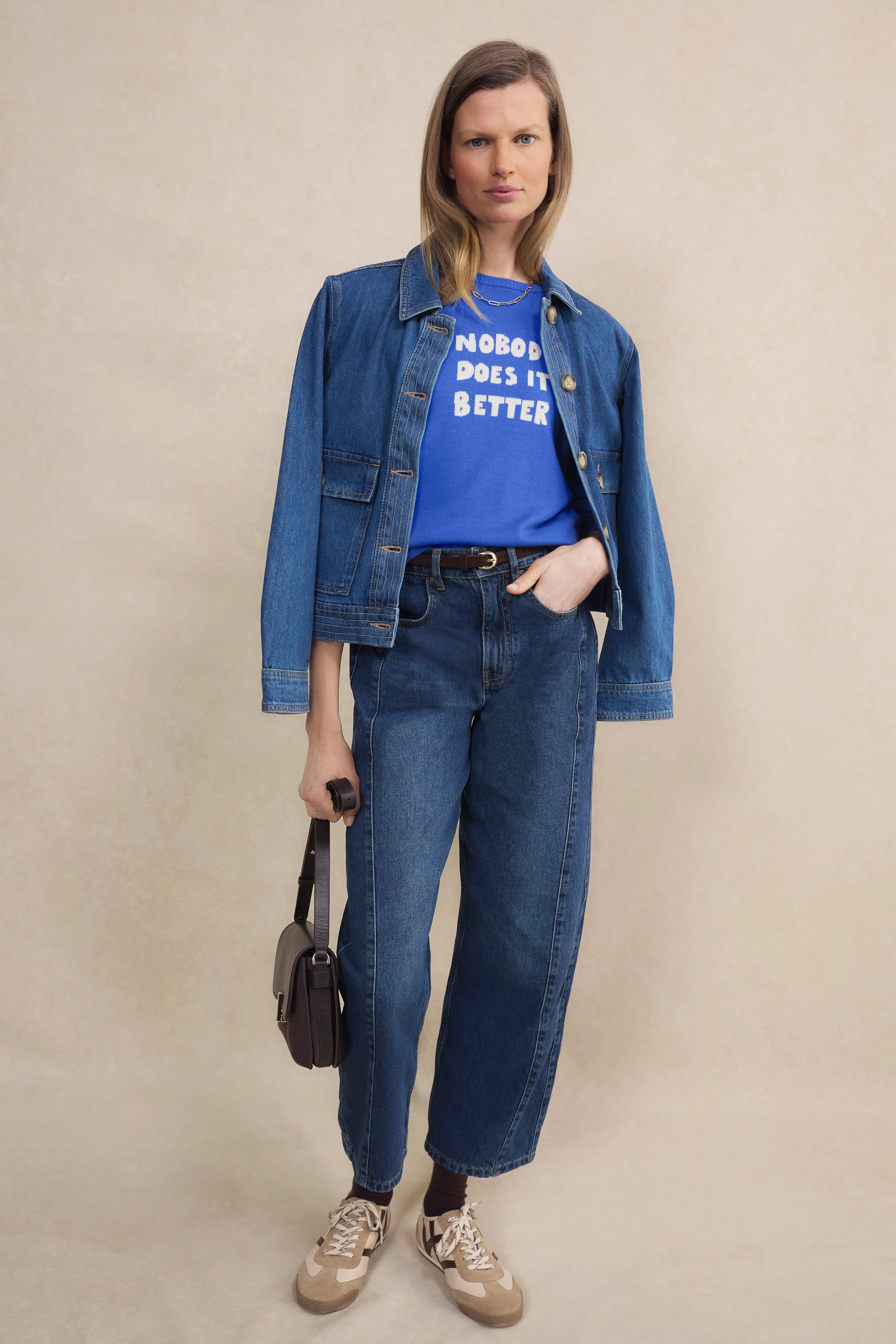Cath x WYSE Slogan Jumper - Cobalt Blue - Image 3
