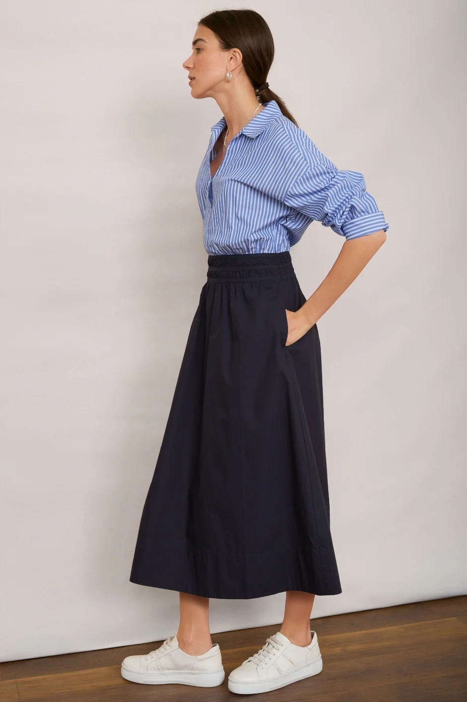 Colette Dress - Midnight/Stripe - Image 2
