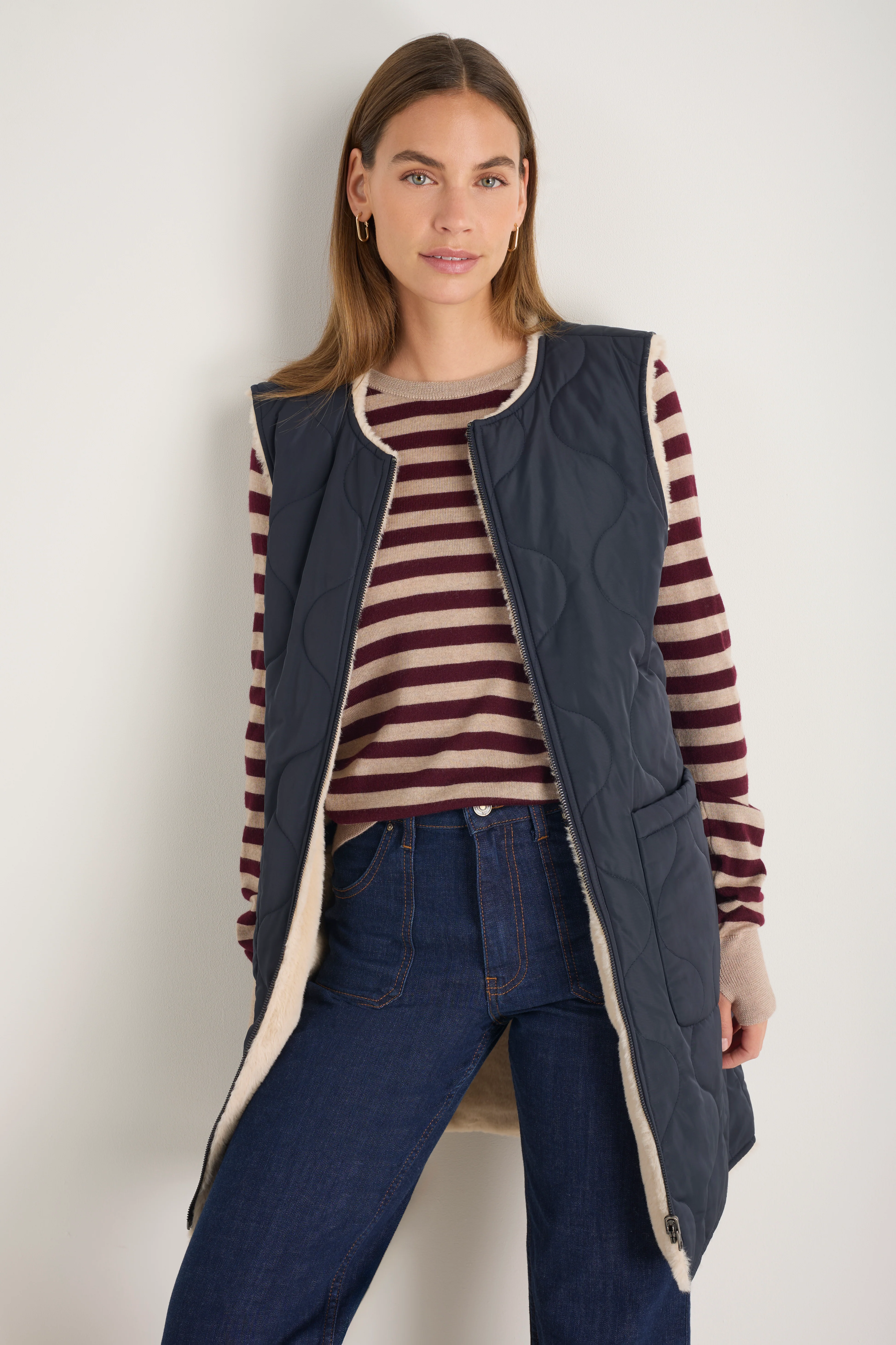 Colette Waterproof 3-In-1 Long Lined Raincoat - Midnight - Image 3