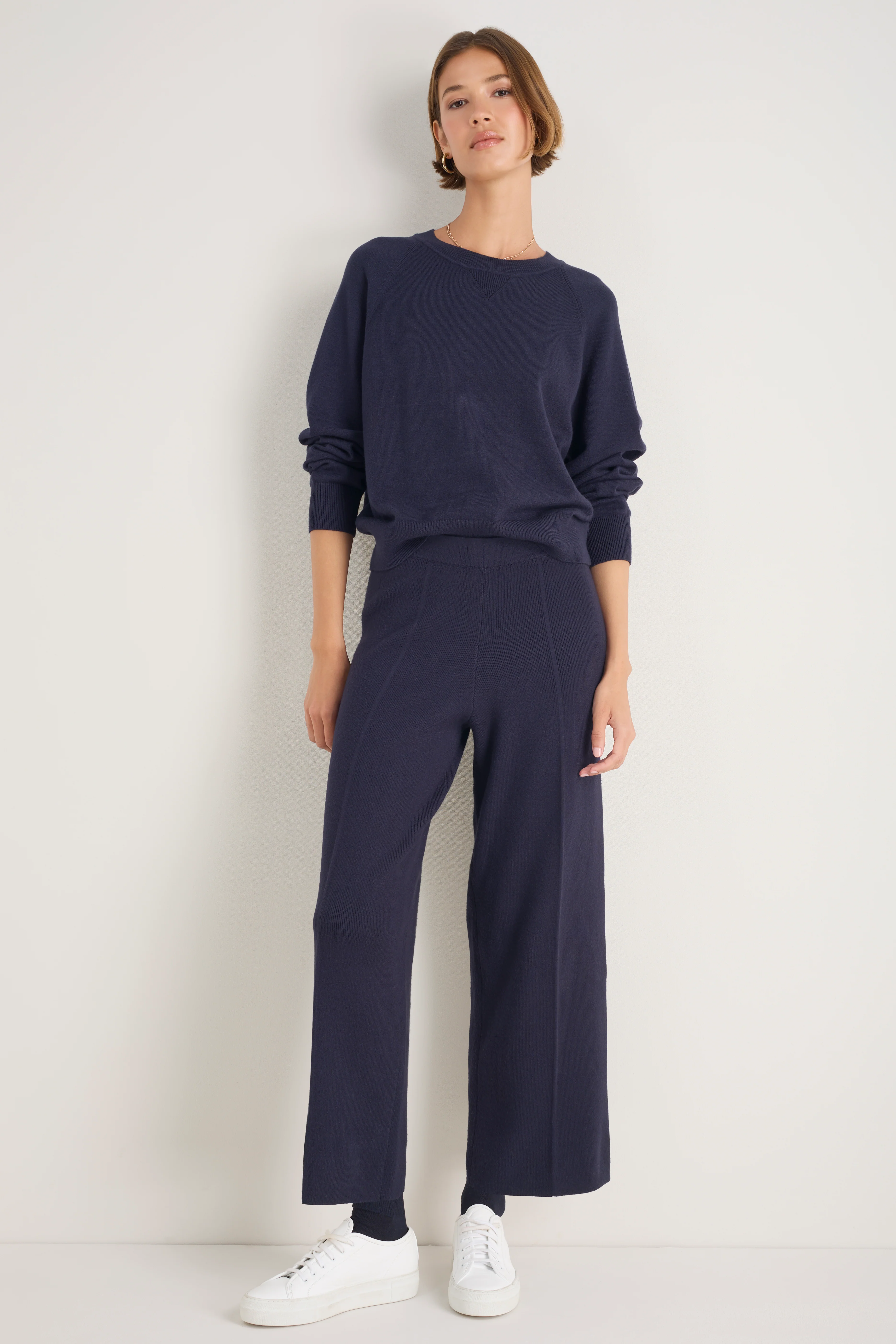 Daphne Knitted Travel Sweat - Midnight - Image 4