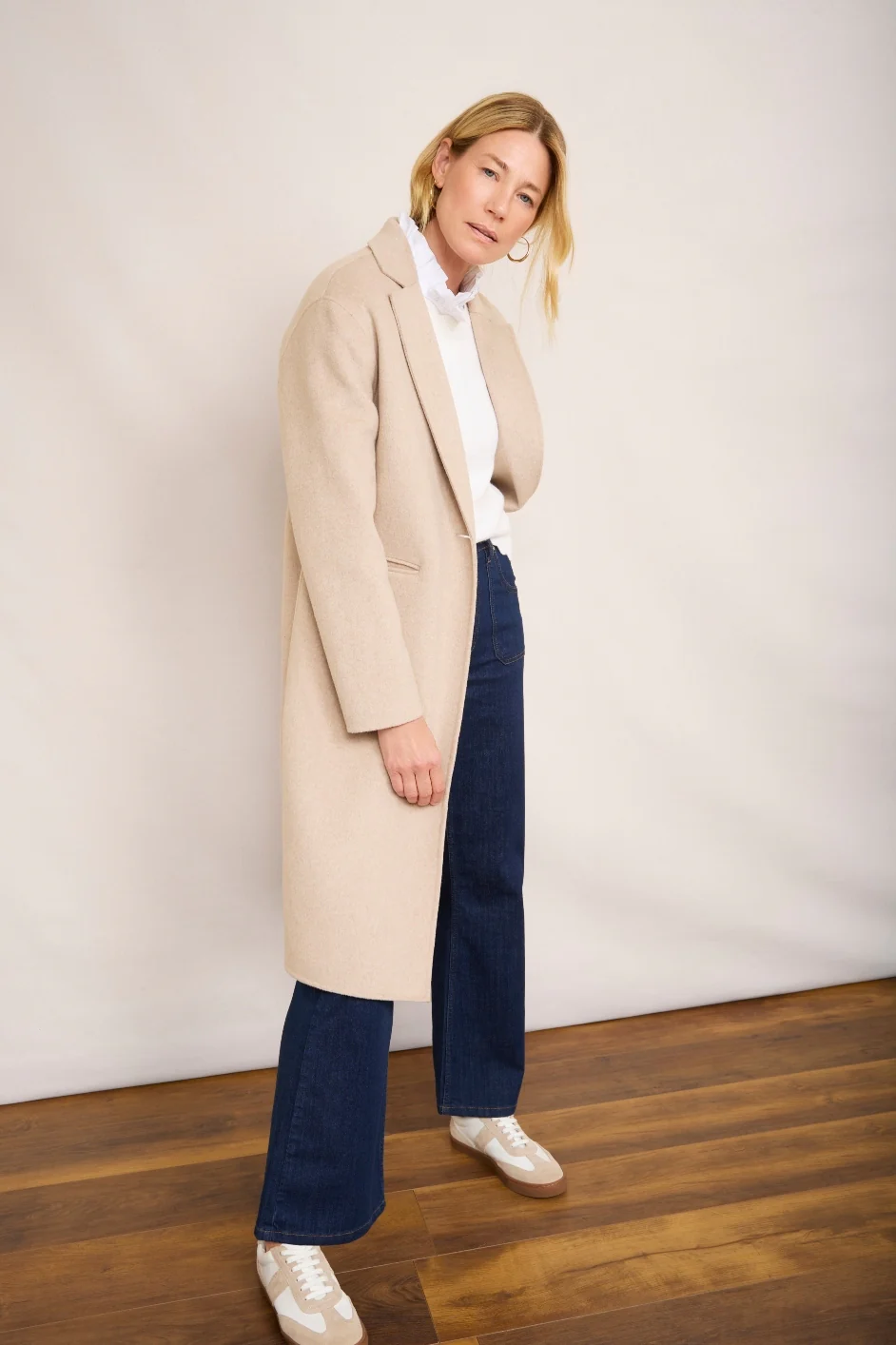 Dora Coat - Oat Melange - Image 3