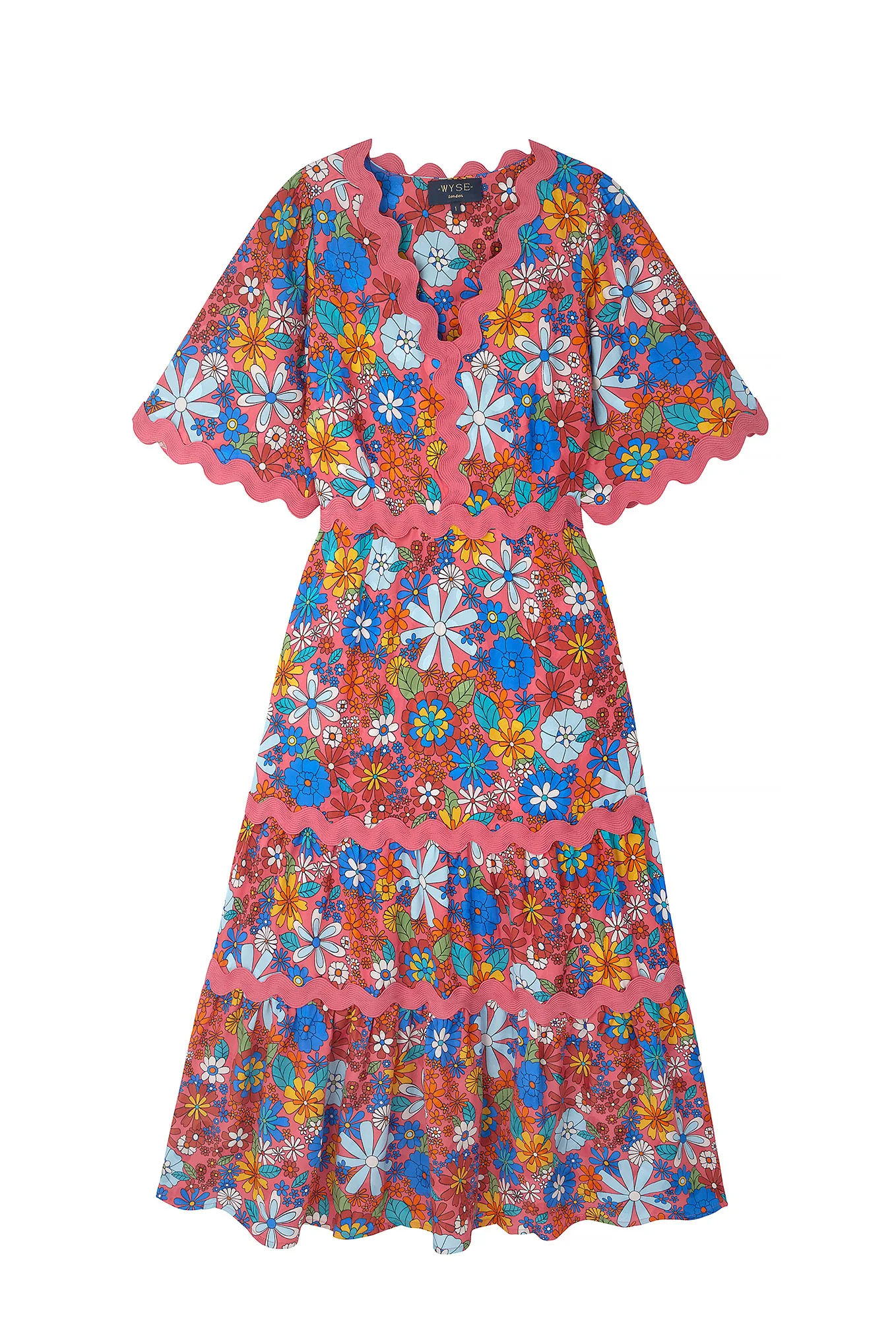 EF X Wyse Dana Ric Rac Dress - Multi - Image 10