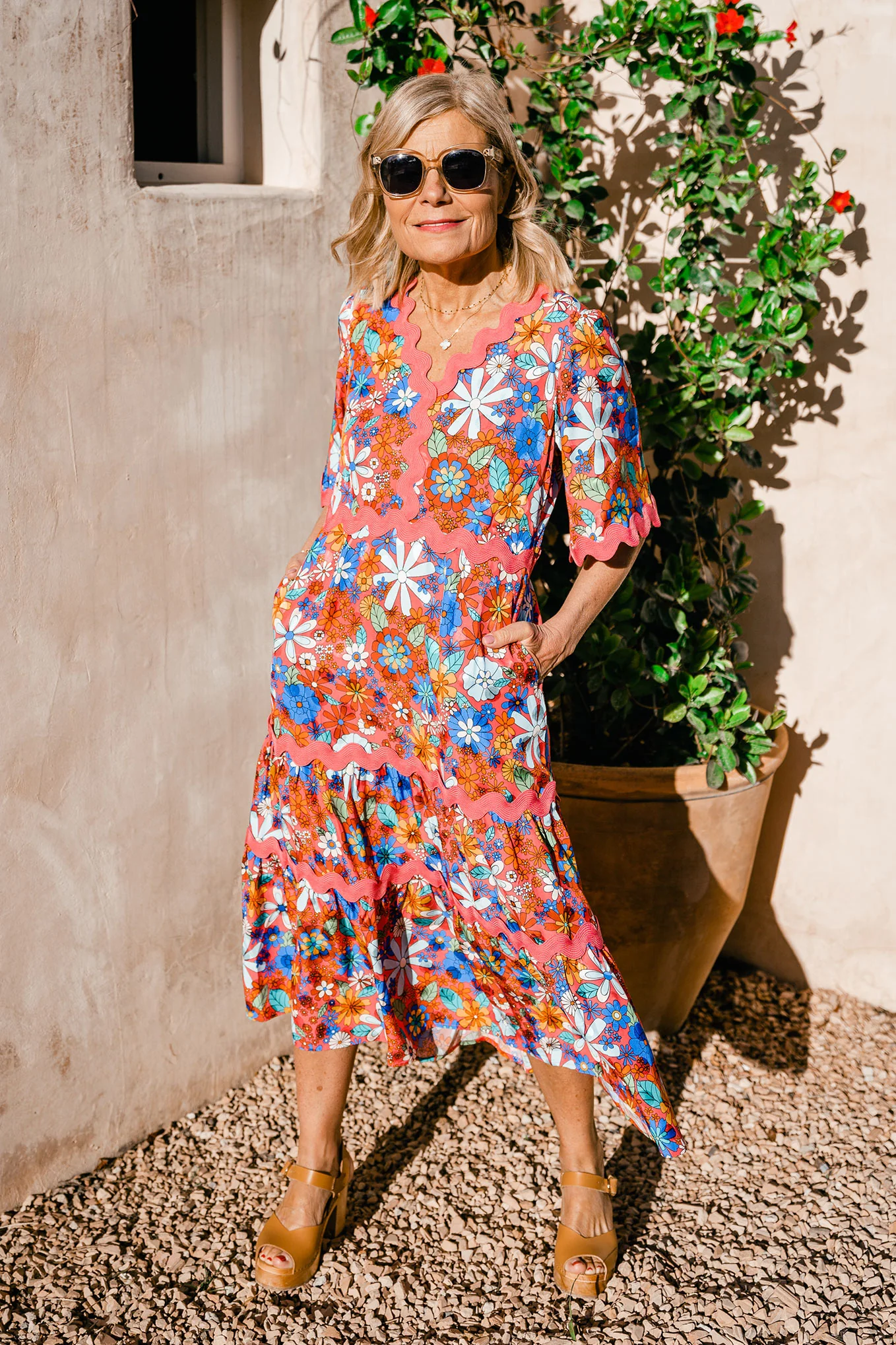 EF X Wyse Dana Ric Rac Dress - Multi - Image 8