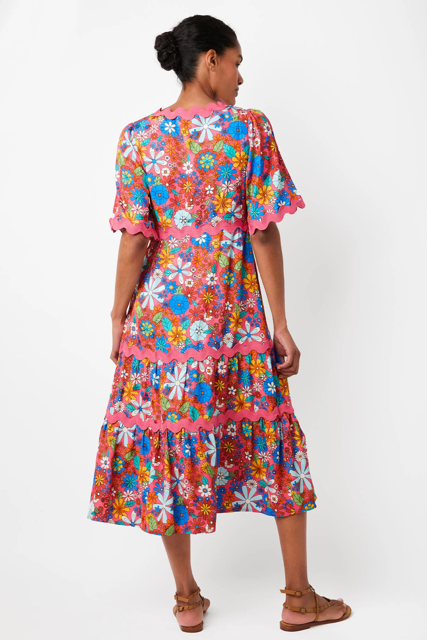 EF X Wyse Dana Ric Rac Dress - Multi - Image 9