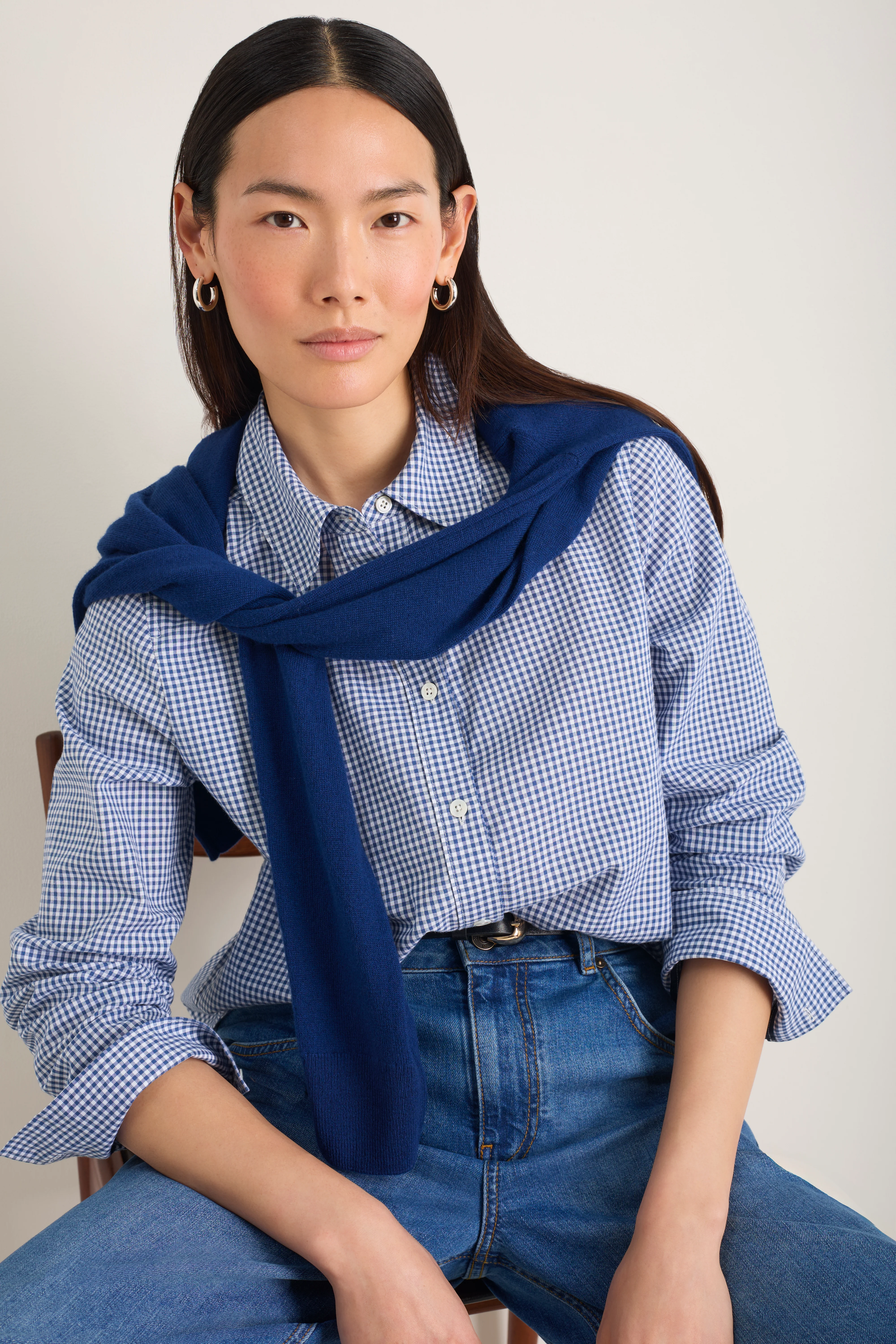 Elma Shirt - Midnight Gingham - Image 5