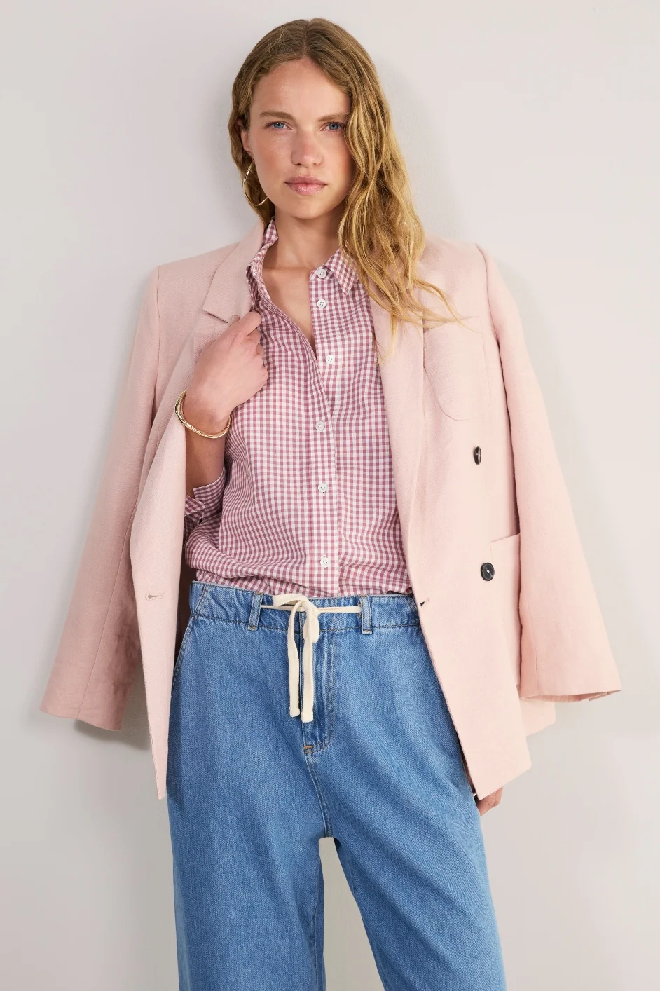 Elma Shirt - Pink Gingham - Image 6