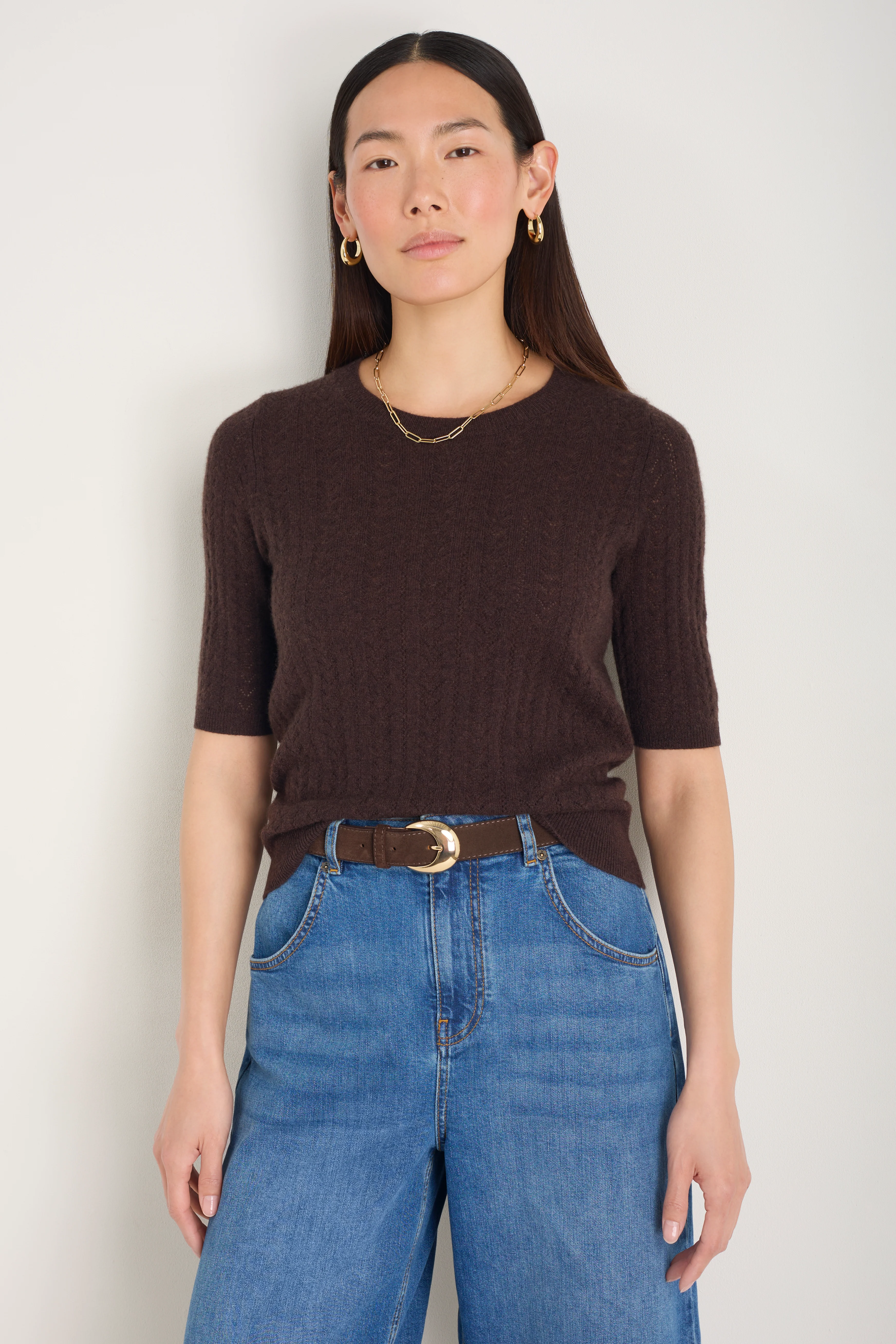 Elodie Knit Top - Cocoa - Image 7