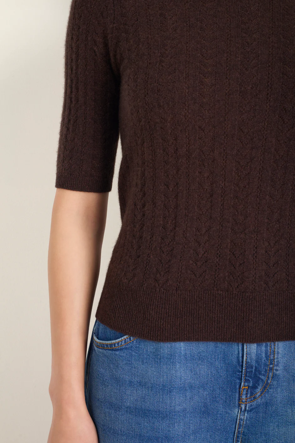 Elodie Knit Top - Cocoa - Image 8