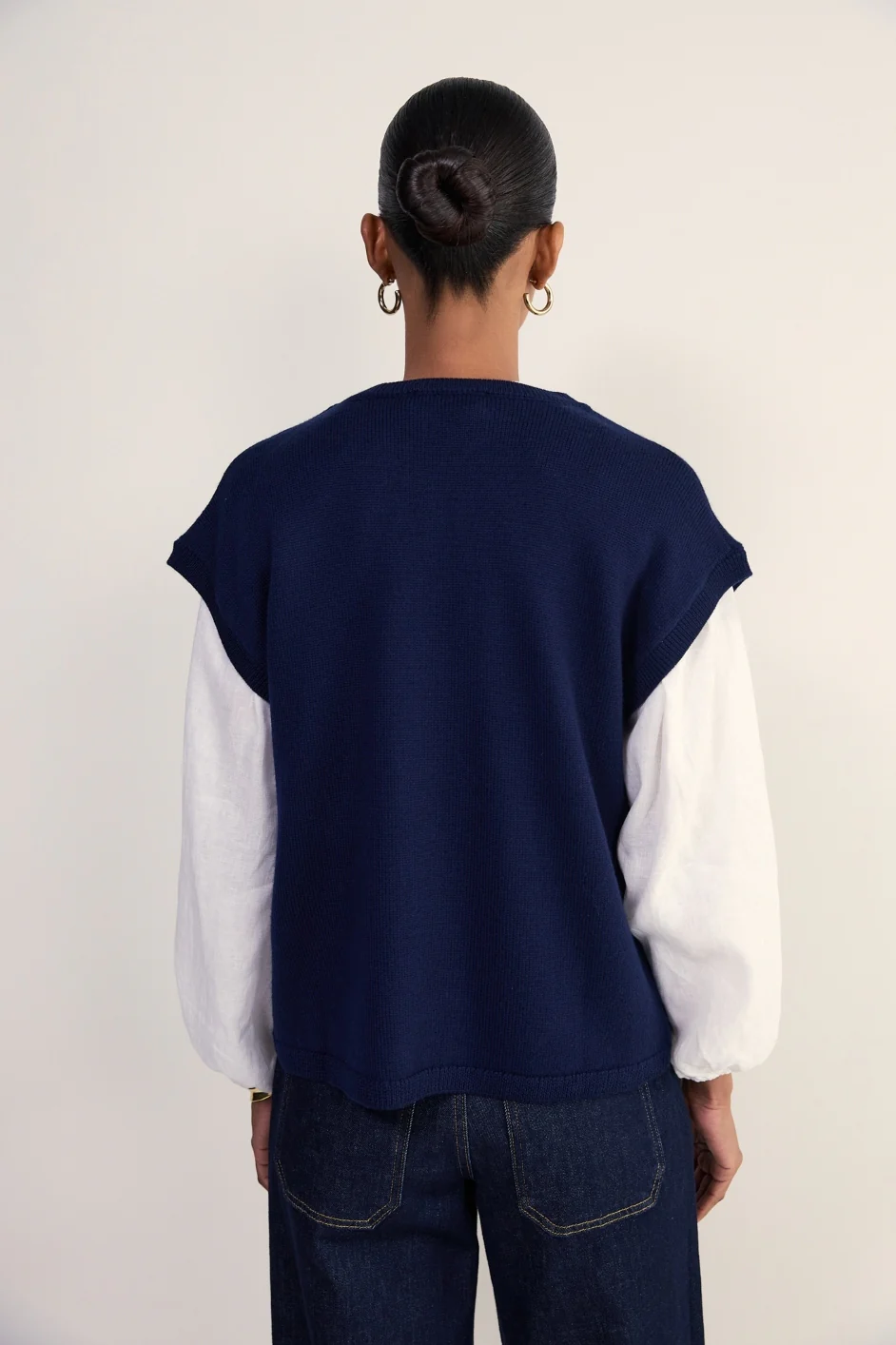 Fleur Merino Tank - Midnight - Image 3