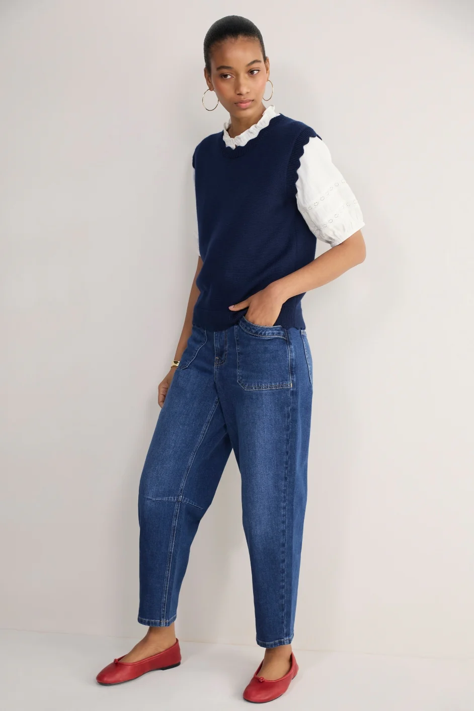 Fleurine Scallop Tank - Midnight - Image 3