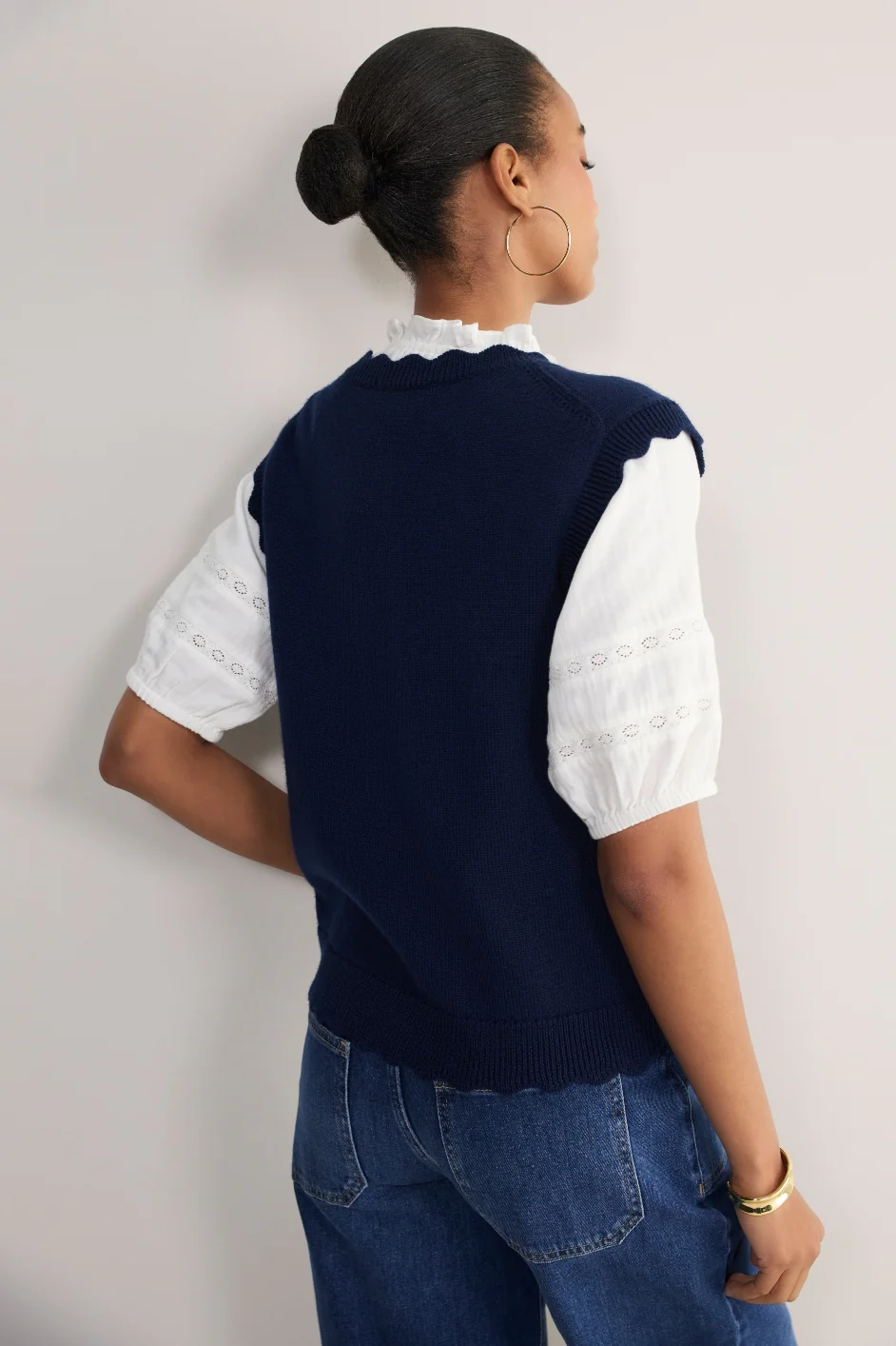 Fleurine Scallop Tank - Midnight - Image 4