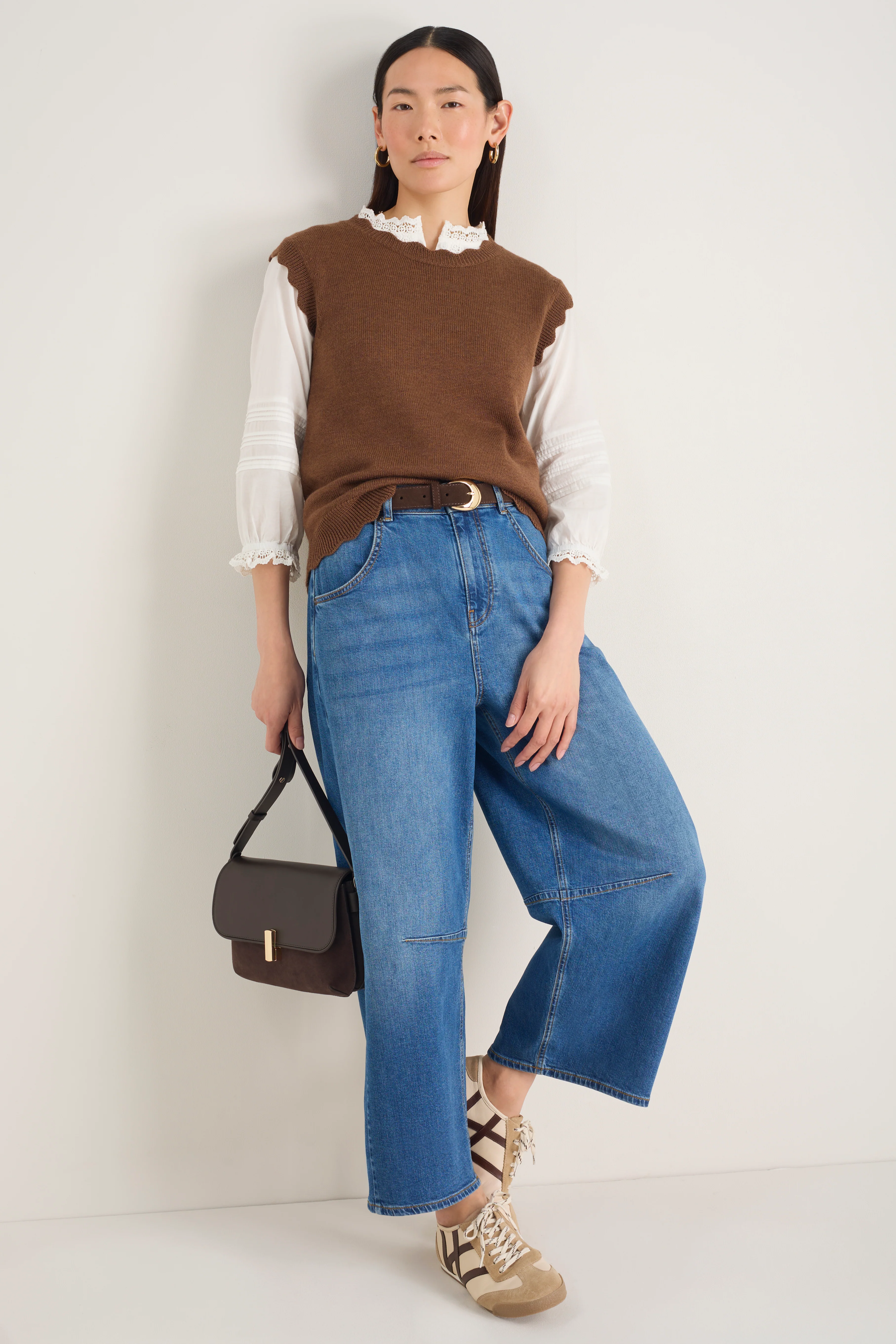 Fleurine Scallop Tank - Warm Cocoa - Image 4