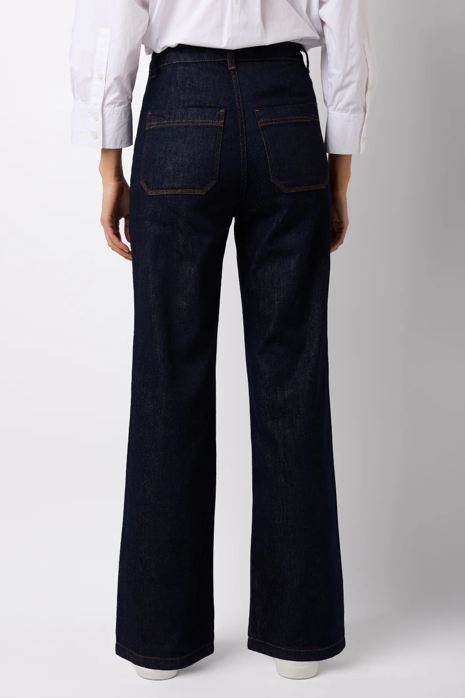 Flossie Button Pocket Flared Jean - Rinse Wash - Regular - Image 4