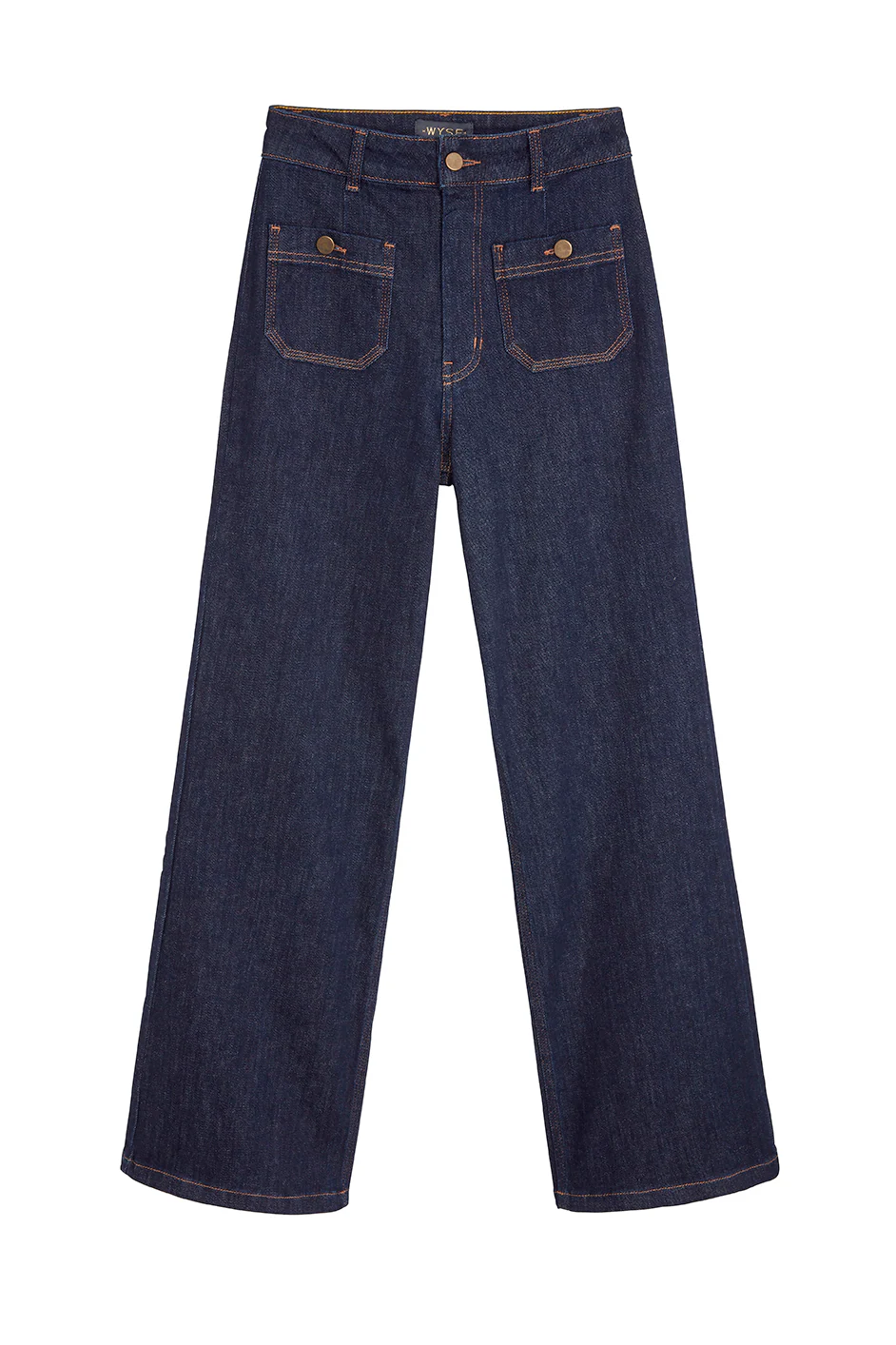 Flossie Button Pocket Flared Jean - Rinse Wash - Regular - Image 6