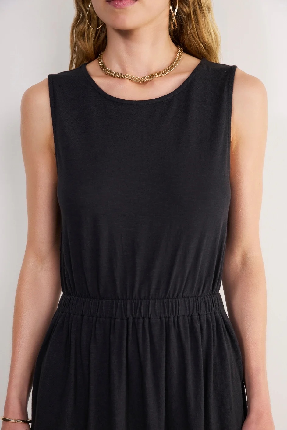 Freja Jersey Dress - Black - Image 3