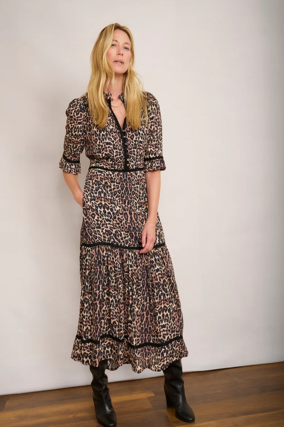 Jodi Dress - Leopard - Image 3