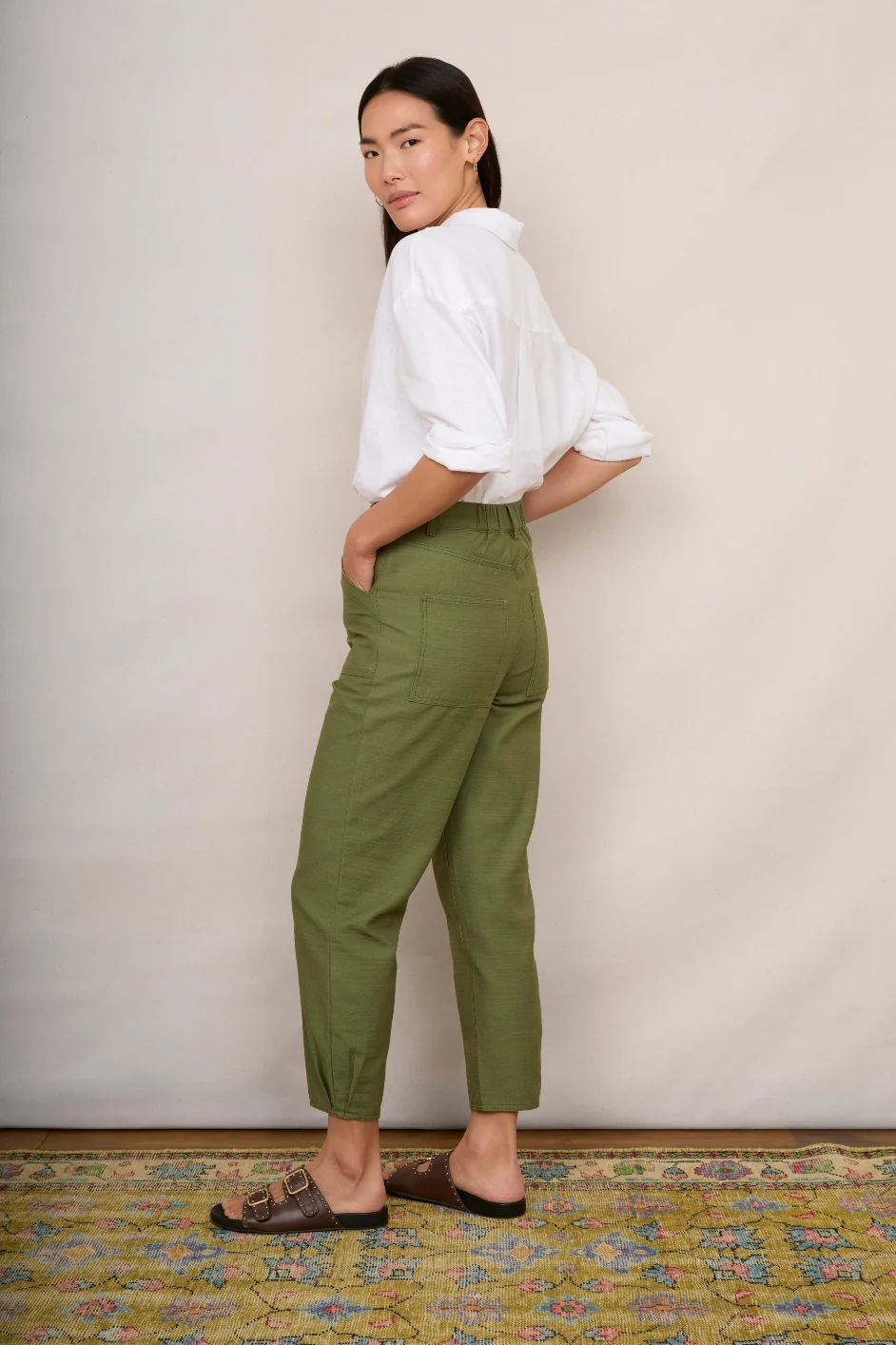 June Cargo Trouser - Khaki - Image 3