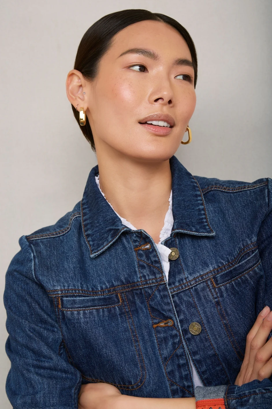 Karla Denim Jacket - Mid Wash - Image 5