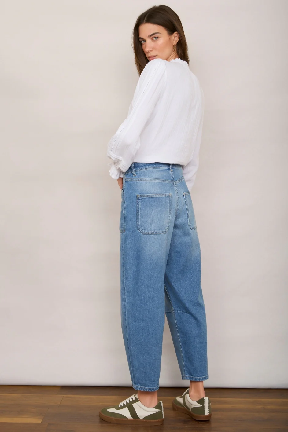 Kaya Cargo Barrel Jean - Light Wash - Image 3
