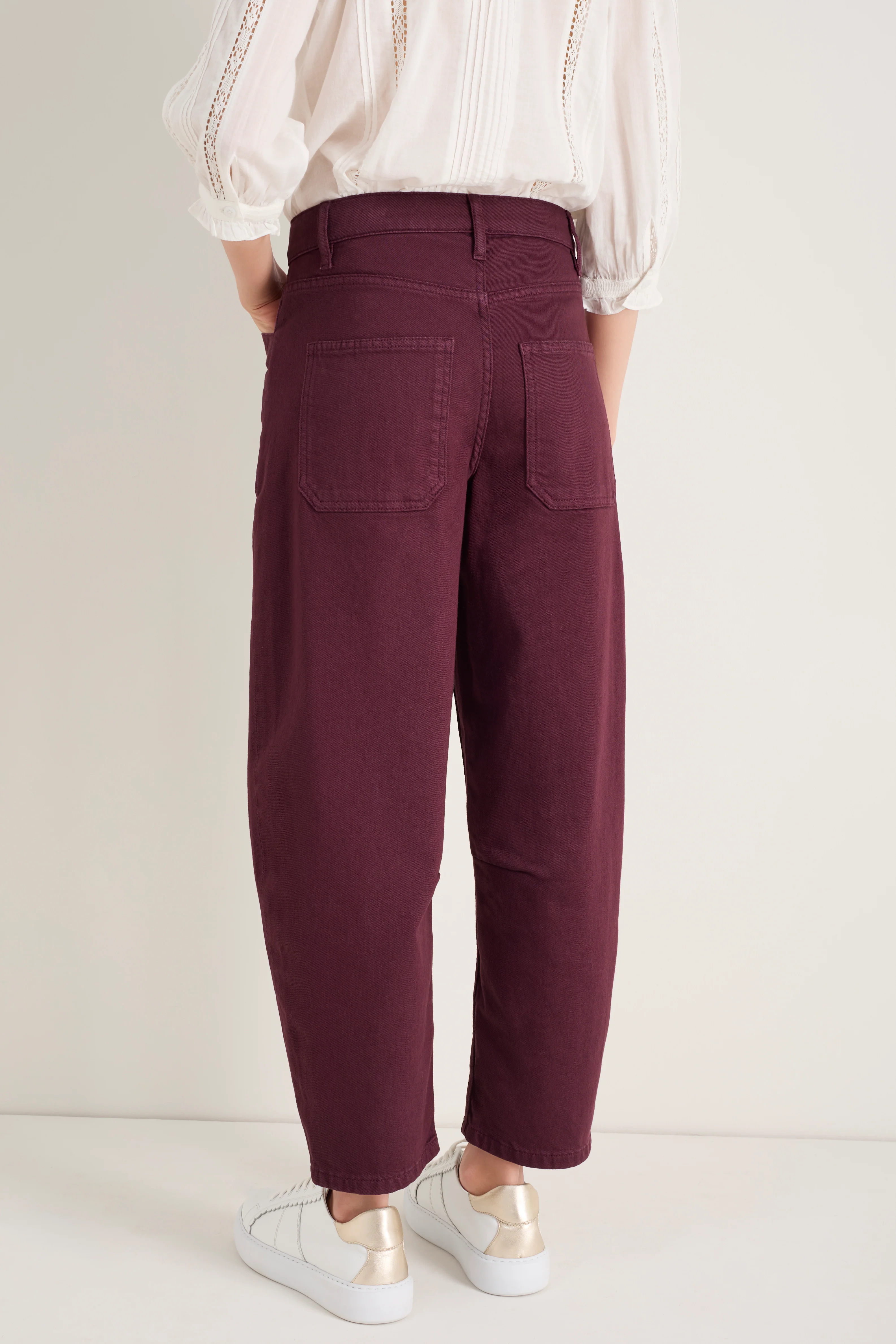 Kaya Cargo Barrel Jean - Raisin - Image 4
