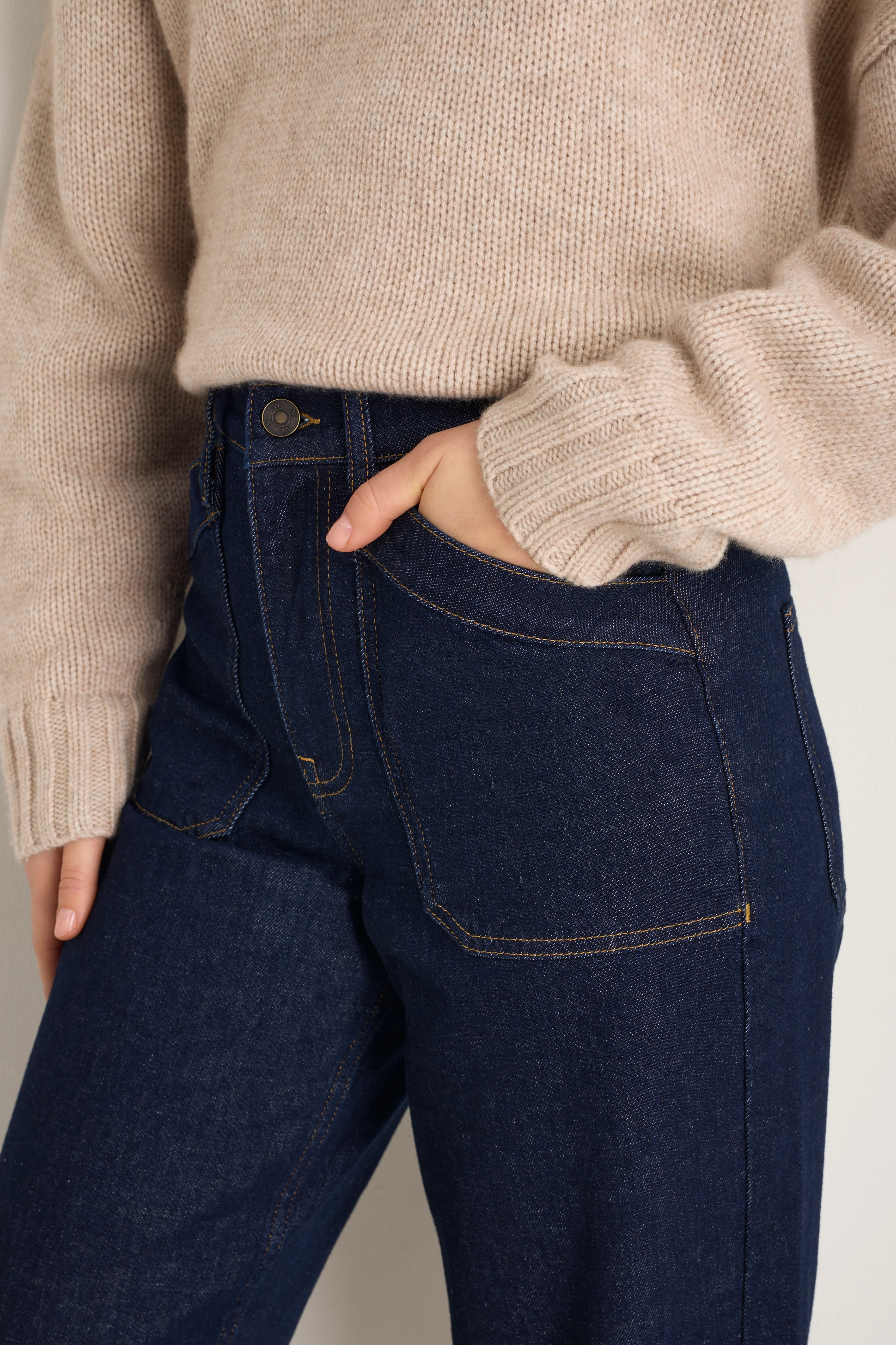 Kaya Cargo Barrel Jean - Rinse Wash - Image 6
