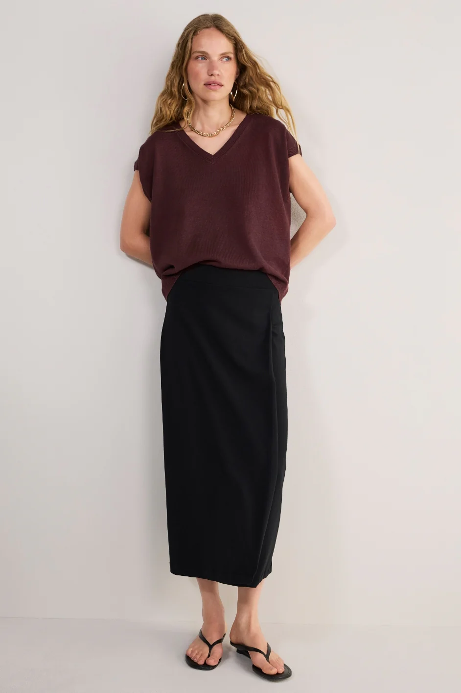 Kayla Jersey Skirt - Black - Image 7