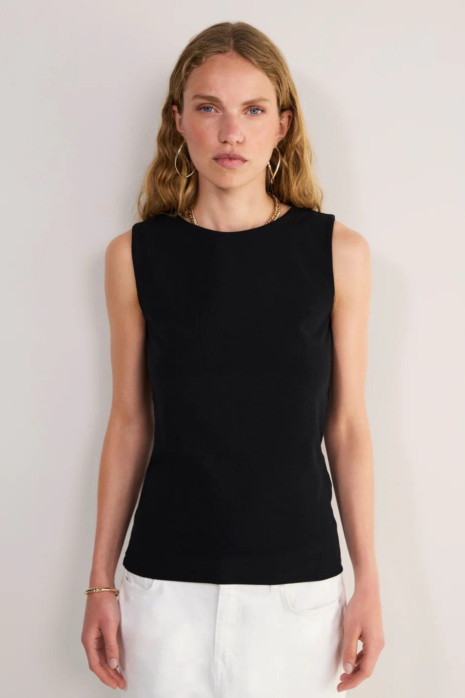 Kayla Jersey Top - Black - Image 3